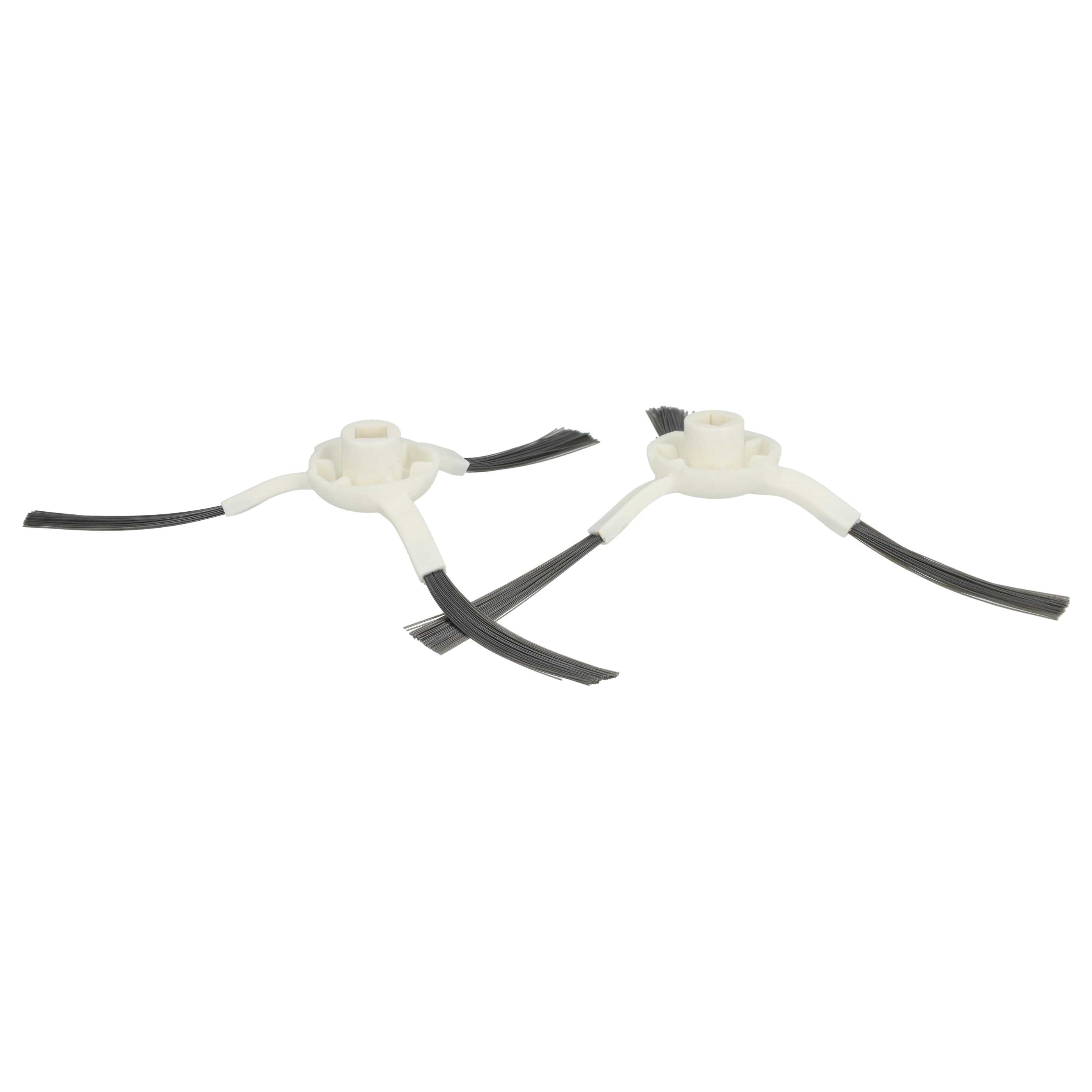10x Side Brush suitable for Dreame, Xiaomi, Mova L10 Robot Vacuum Cleaner etc. - 3-armed, white, grey