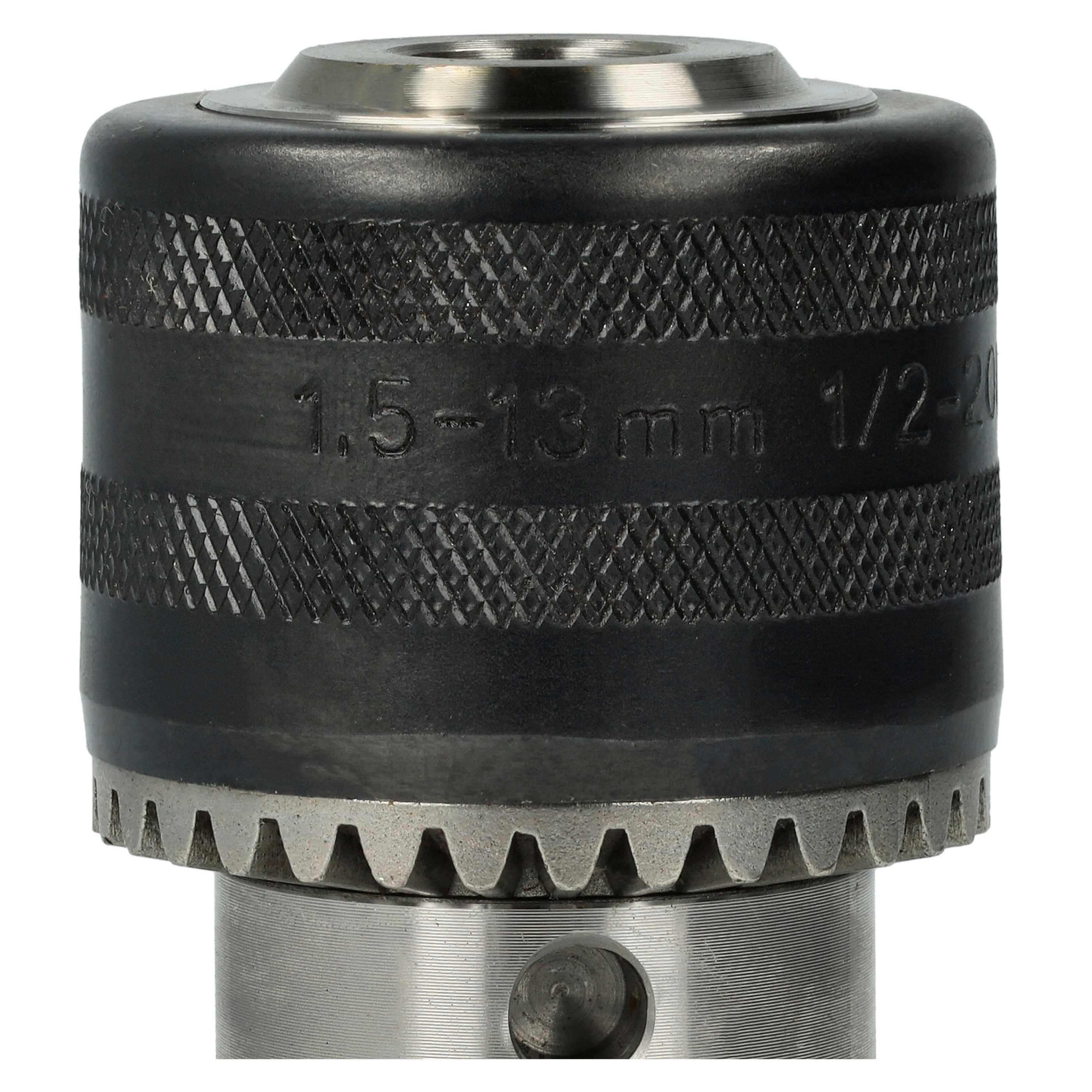 Portabrocas de corona dentada con llave para taladro inalámbrico - 1,5 - 13mm - 13mm (1/2") x 20