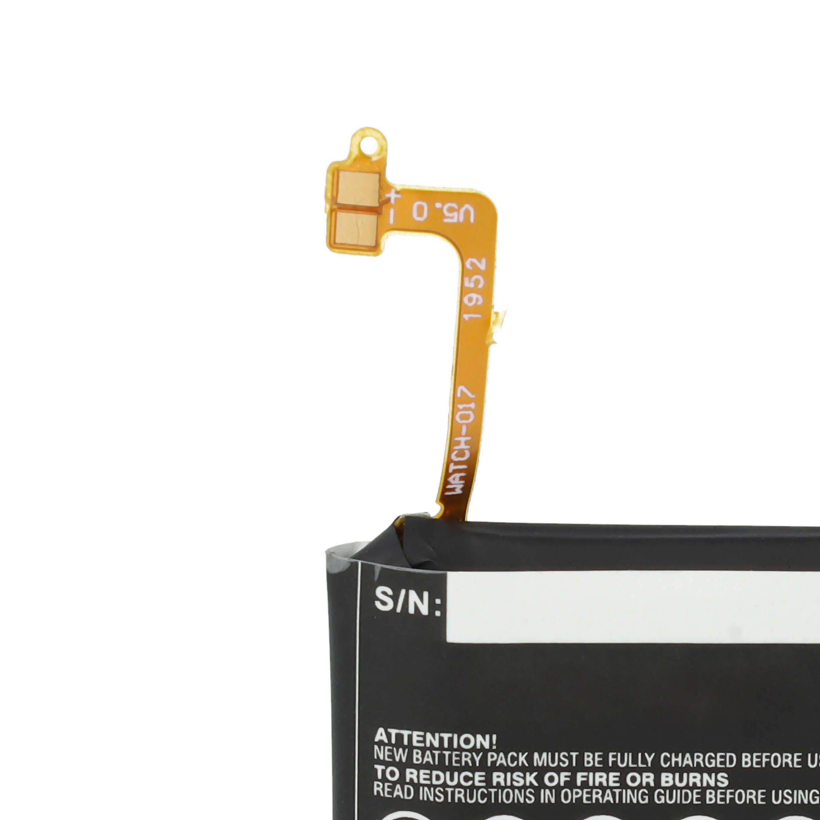 Smartwatch Battery replaces Samsung EB-BR730ABE, GH43-04538B - 300 mAh 3.7 V Li-polymer + Tools