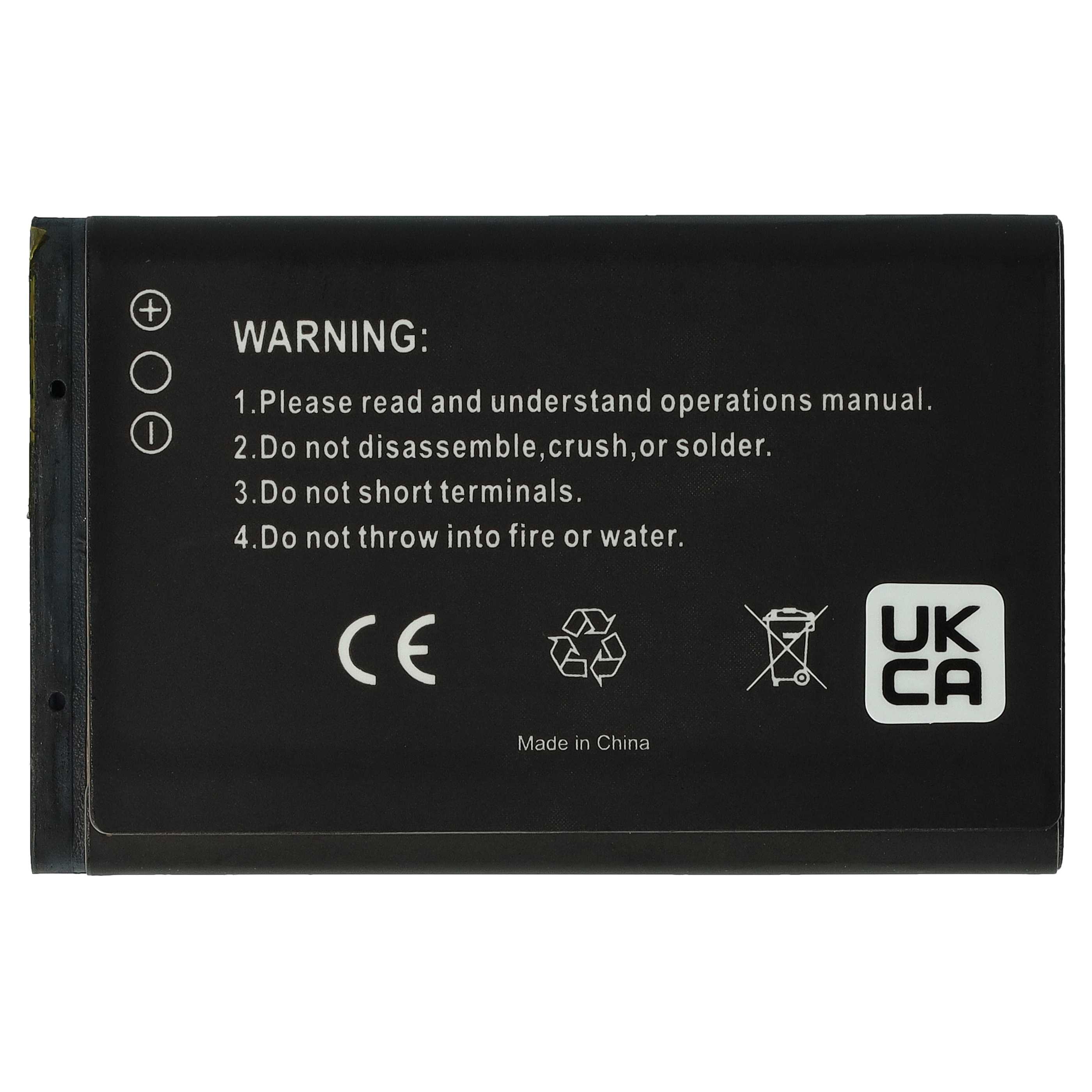 2x Batteria sostituisce Alcatel RTR001F01, 3BN67332AA, 10000058 per cellulare - 700mAh 3,7V Li-Ion 