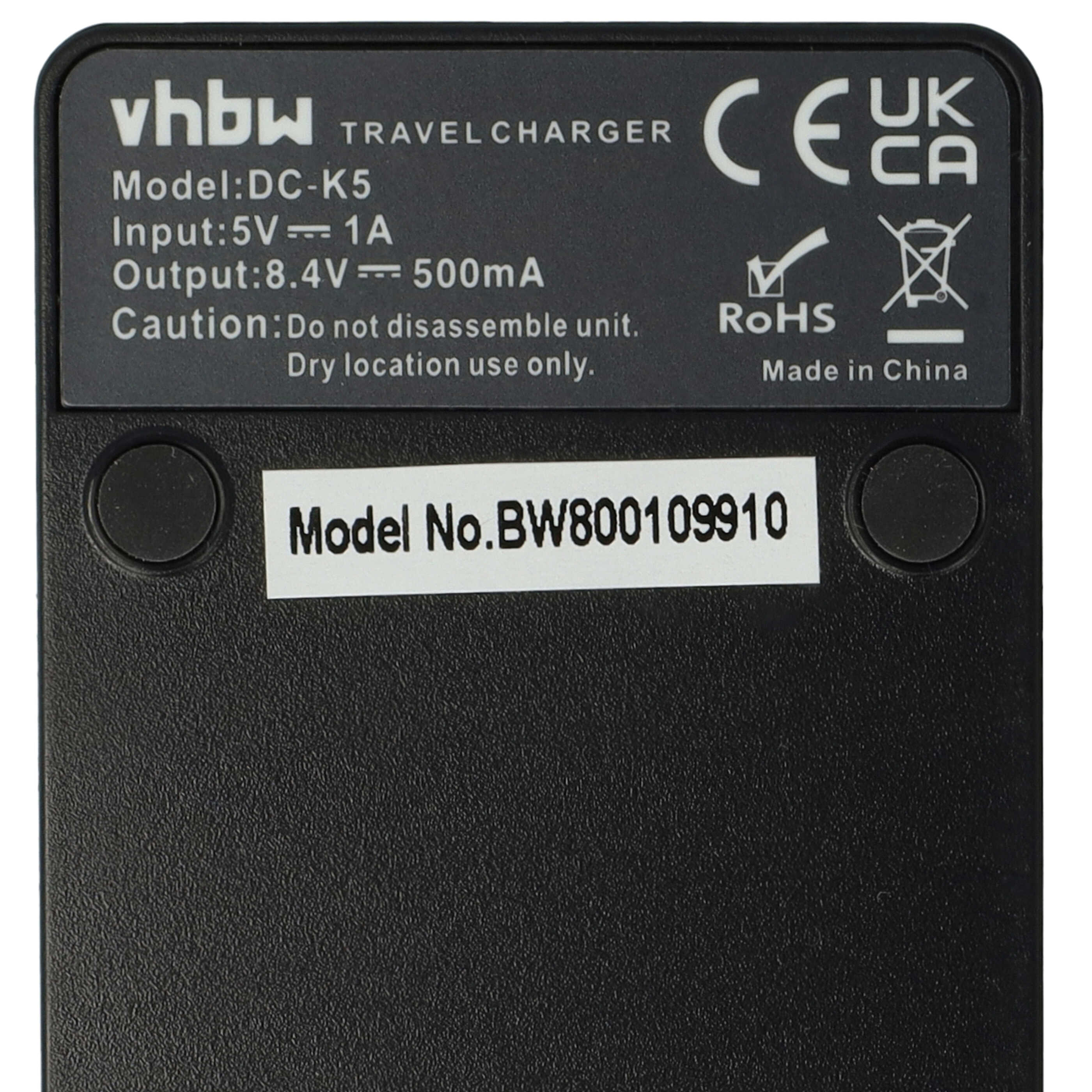 Battery Charger suitable for HDC-SD1 Camera etc. - 0.5 A, 8.4 V