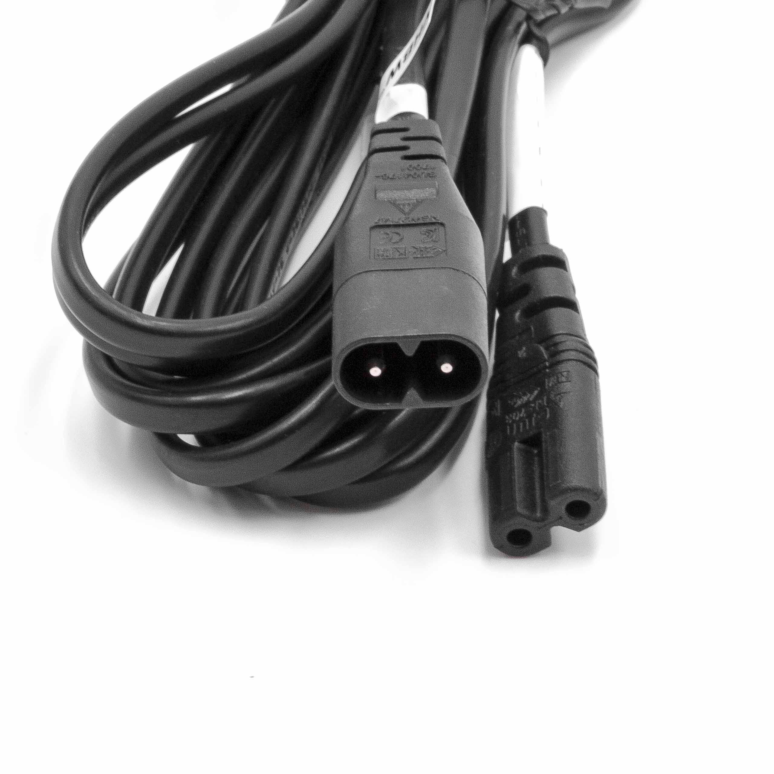 C8 / C7 Cable eléctrico, cable de prolongación, clavija hembra a clavija macho 3m para pequeños electrodomésti