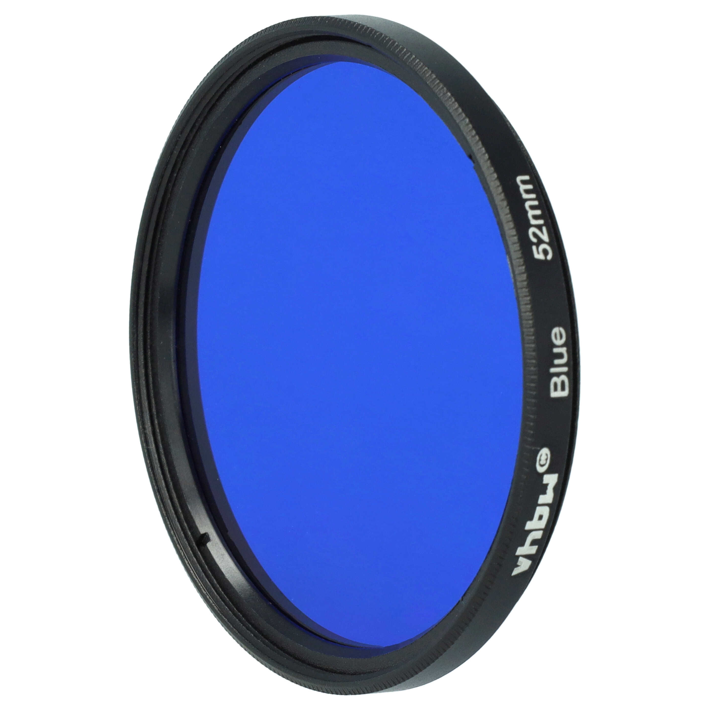 Filtr fotograficzny na obiektywy z gwintem 52 mm - filtr niebieski