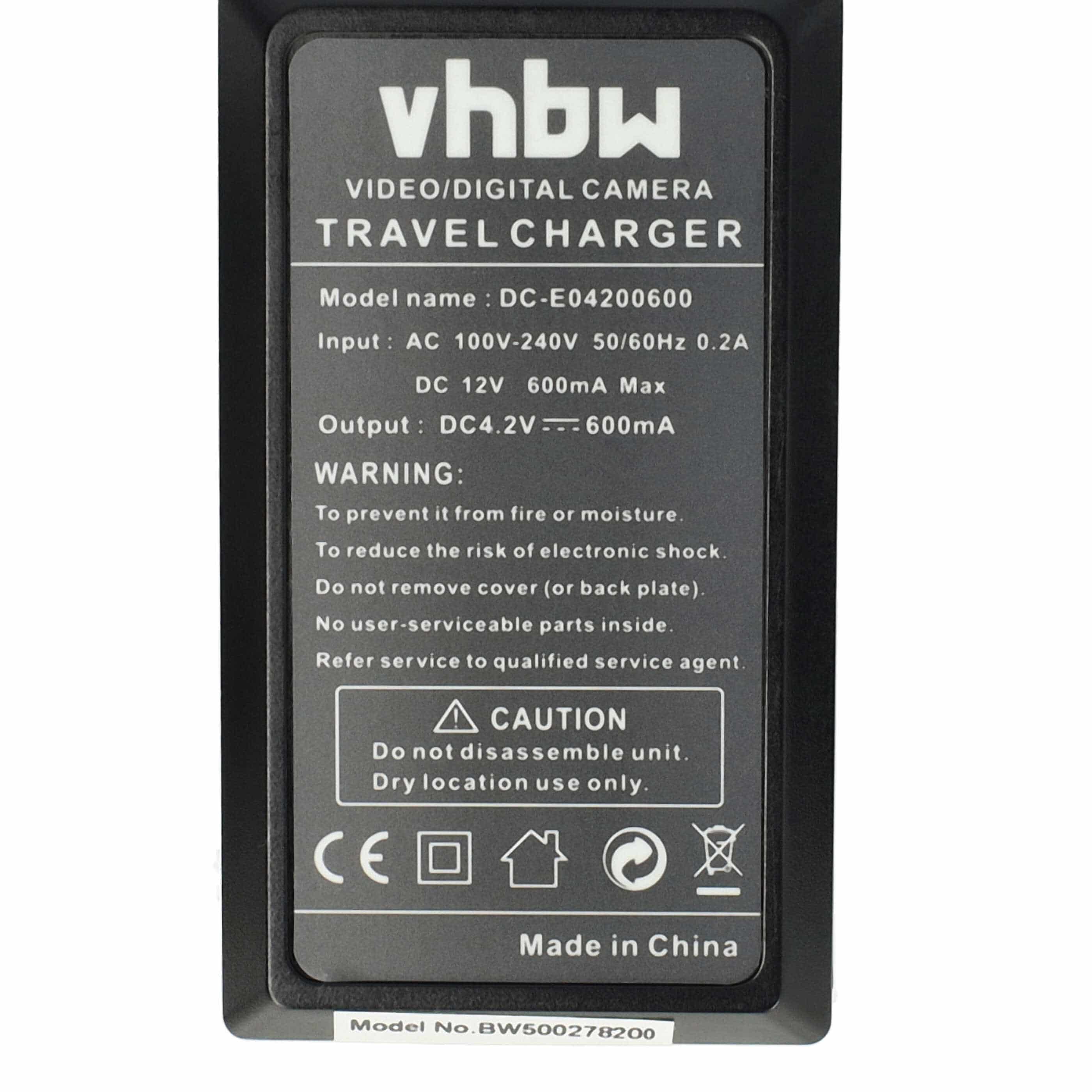 Battery Charger suitable for Pentax D-Li108 Camera etc. - 0.6 A, 4.2 V