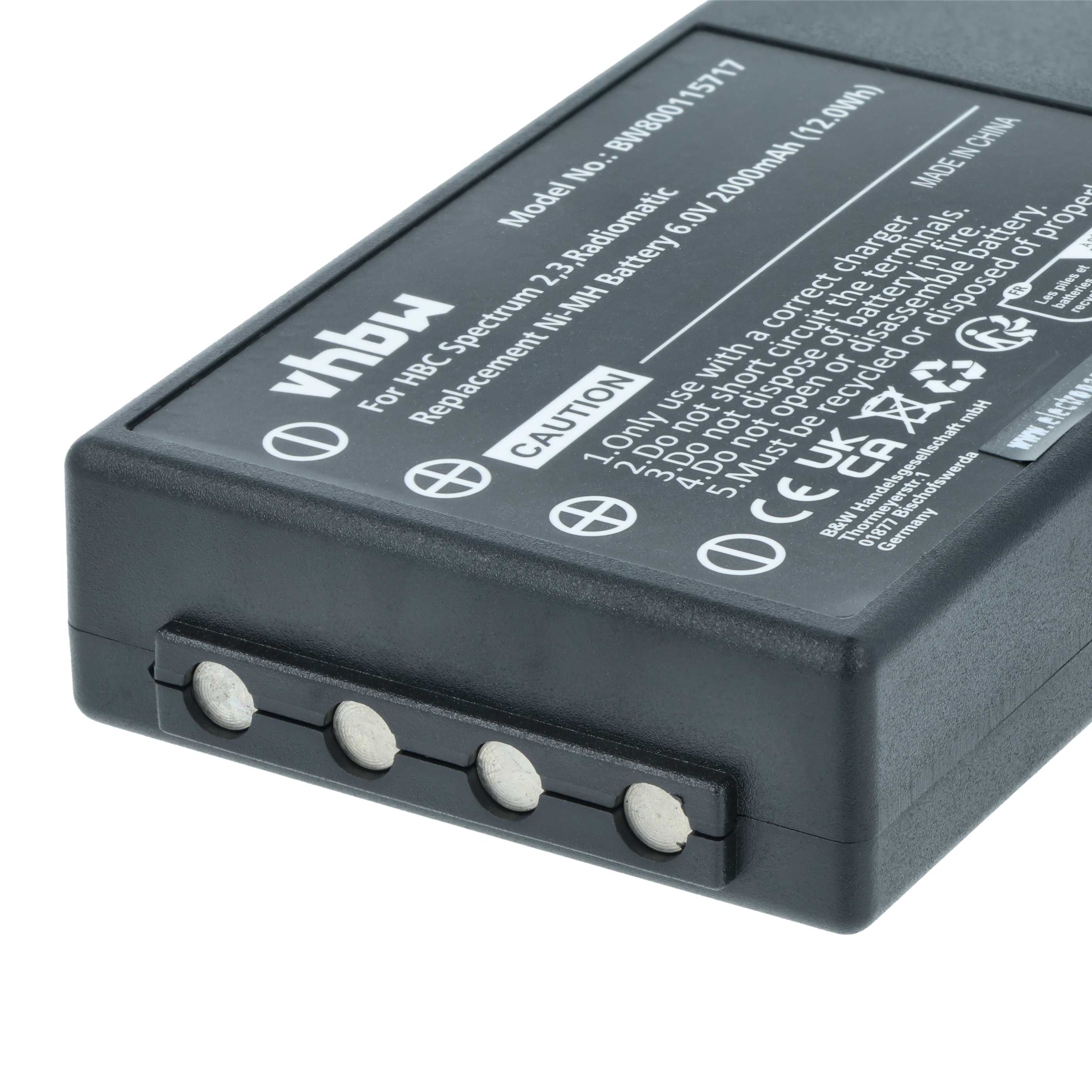 2x Akumulator do zdalnego sterowania zamiennik HBC 005-01-00466, BA210040 (FuB 10AA), BA210 - 2000mAh 6V NiMH