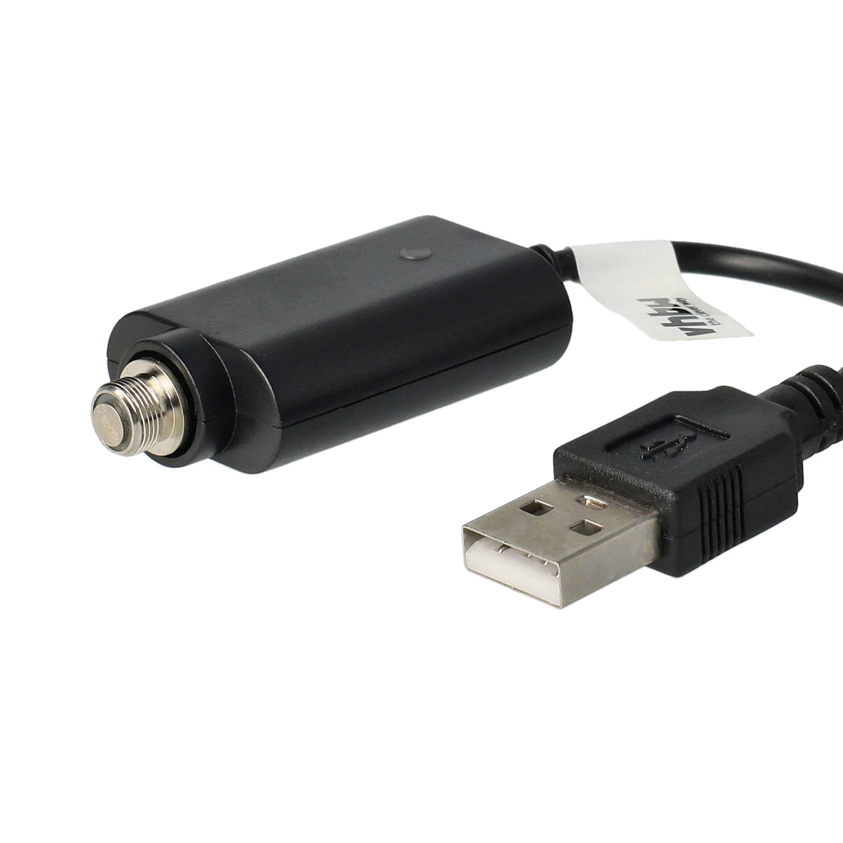 vhbw caricatore USB sigarette elettroniche con attacco filettato - cavo da 25cm