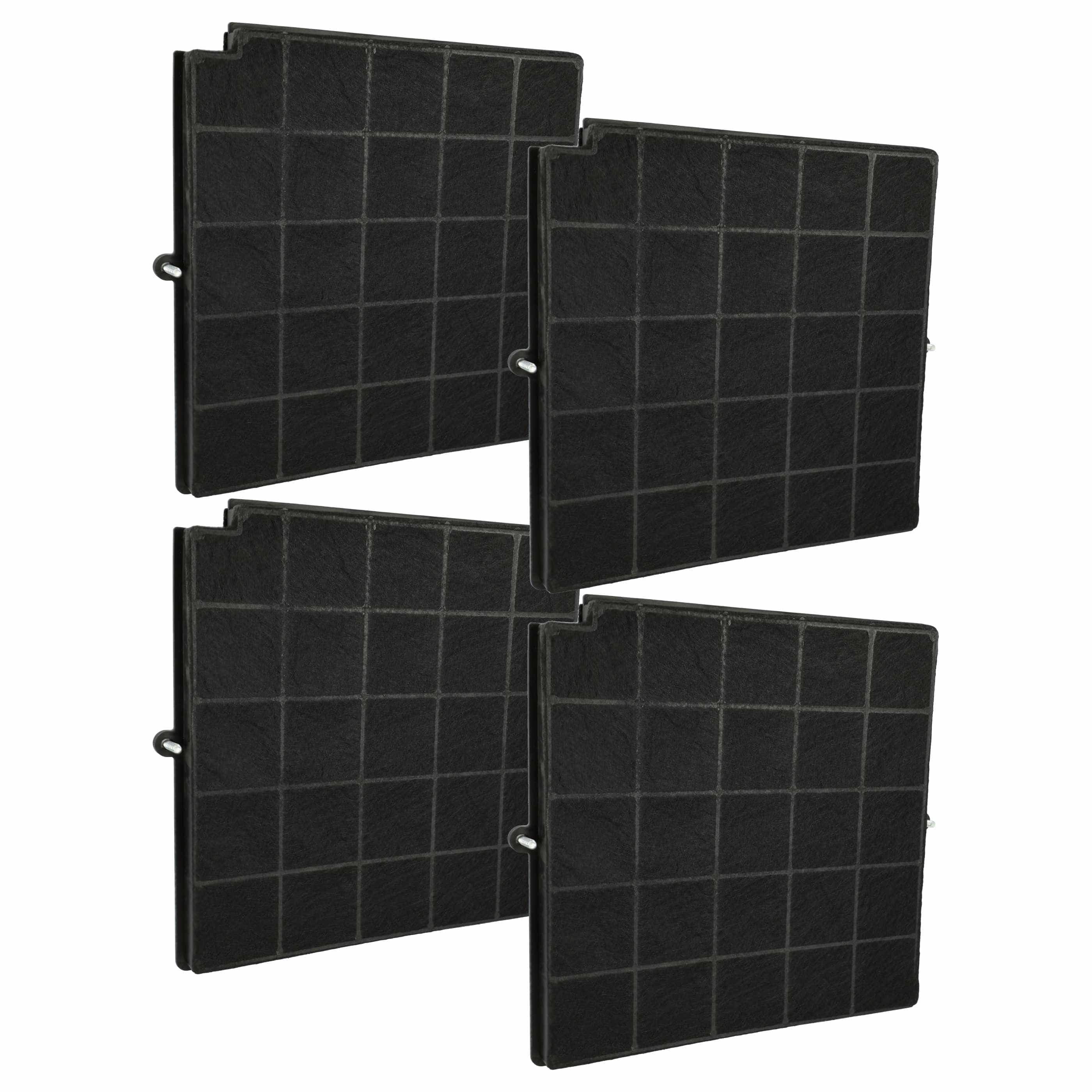 4x Filtres à charbon actif remplace Airforce 5Z9101X1, AFCFCAF97CS, 875956 pour hotte Airforce
