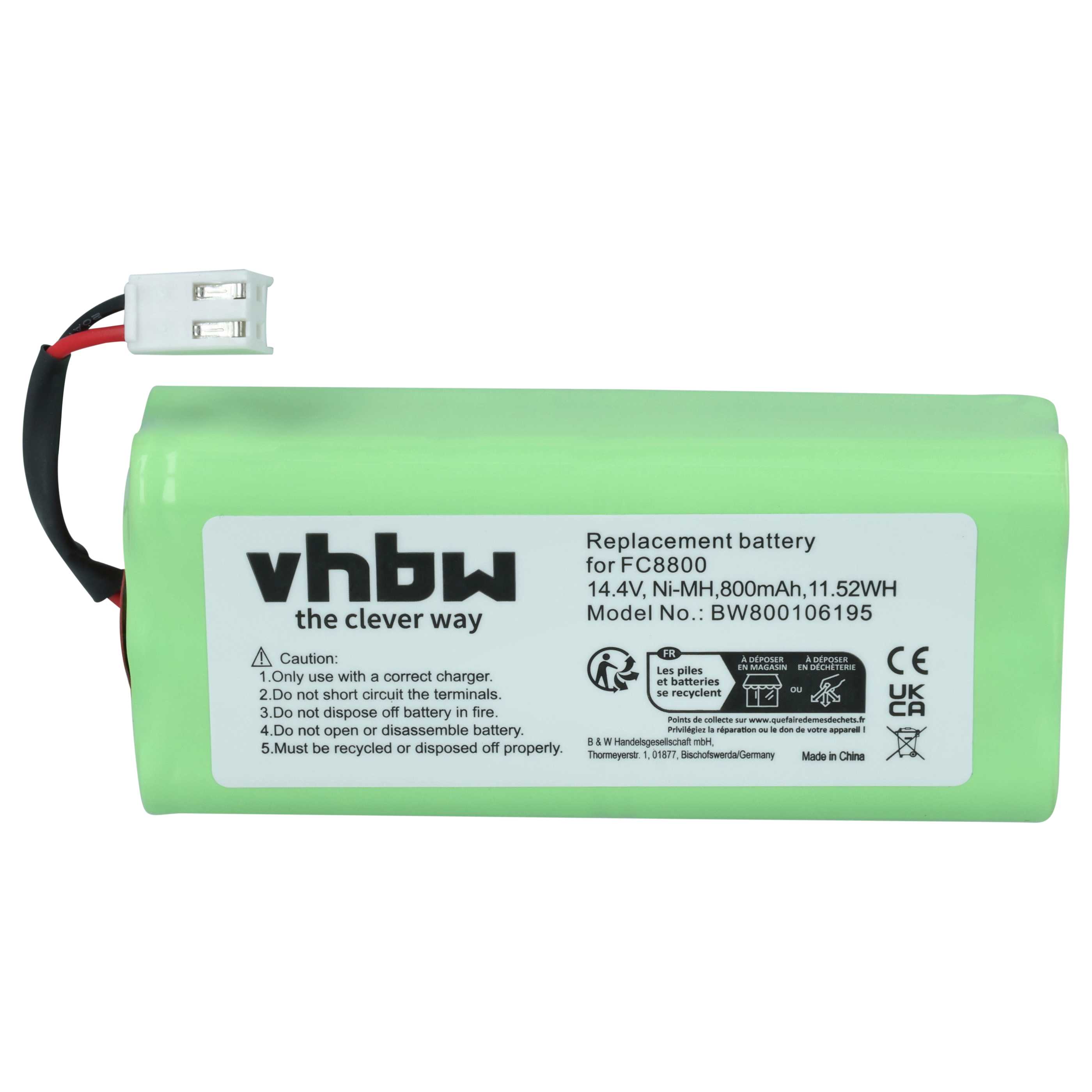 Battery replaces Philips NR49AA800P, CRP756/01 for Philips etc. 800mAh, 14.4V, NiMH