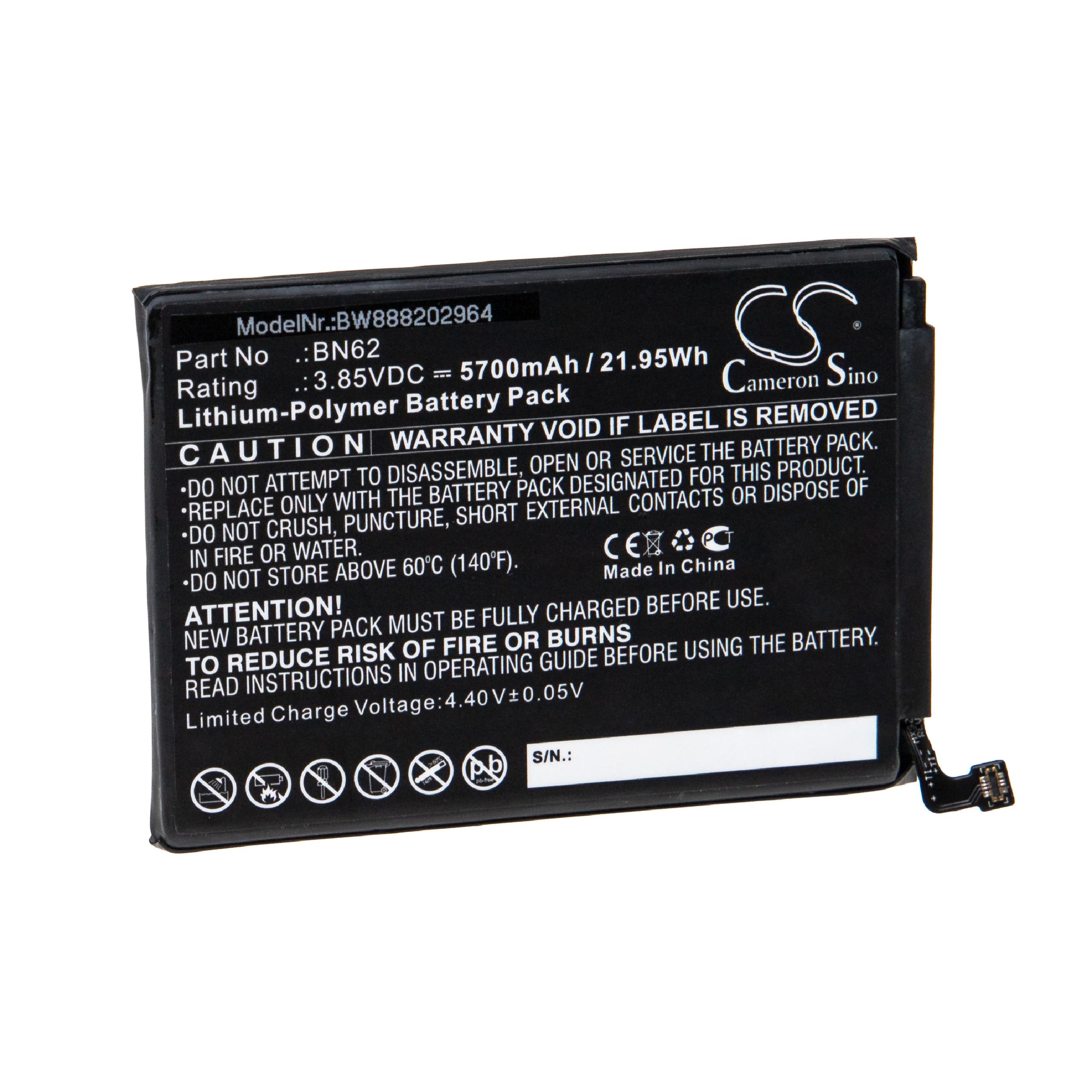 Mobile Phone Battery Replacement for Poco / Redmi BN62 - 5700mAh 3.85V Li-polymer
