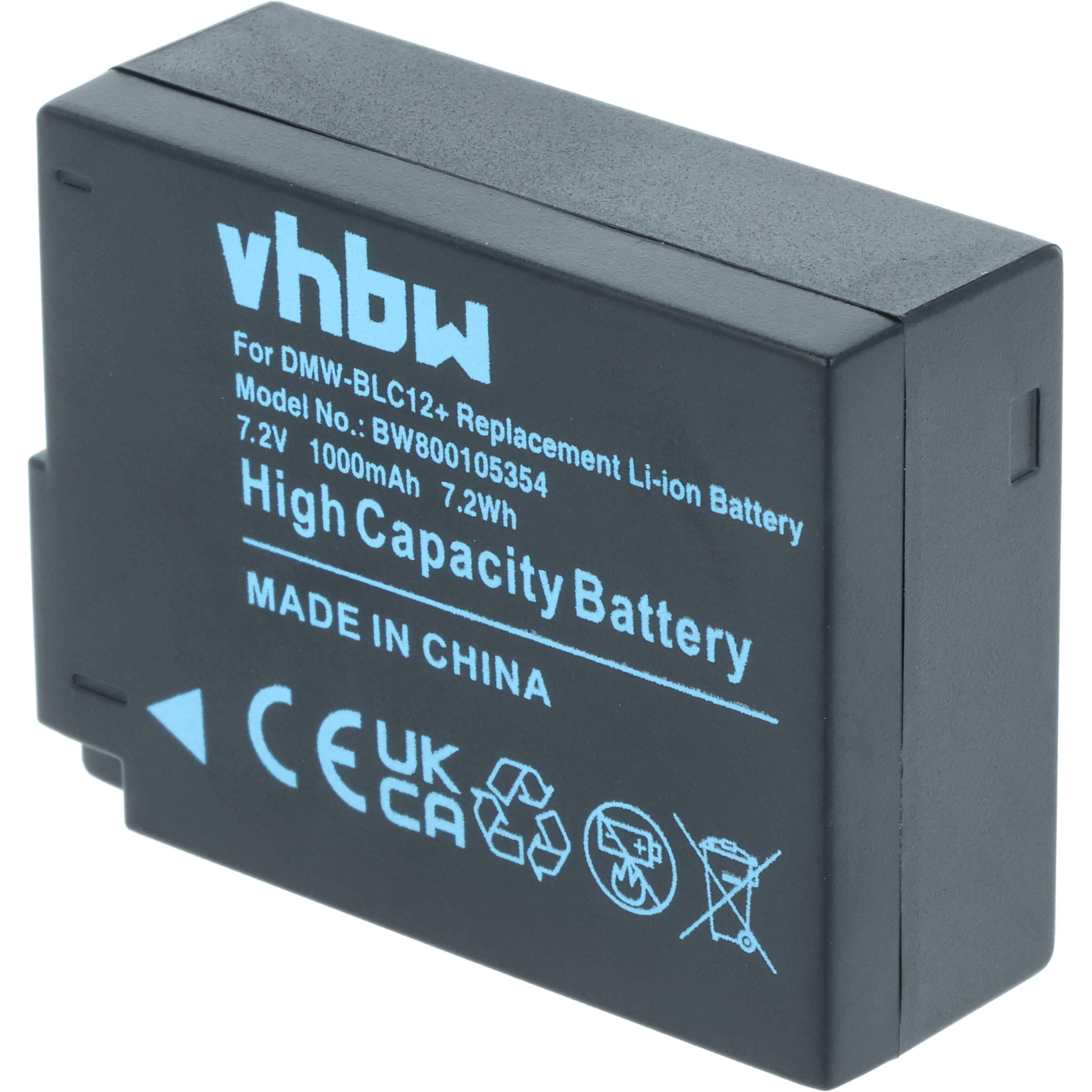 3x Batteries pour appareil photo Leica Q-P- 1000mAh 7,2V Li-ion