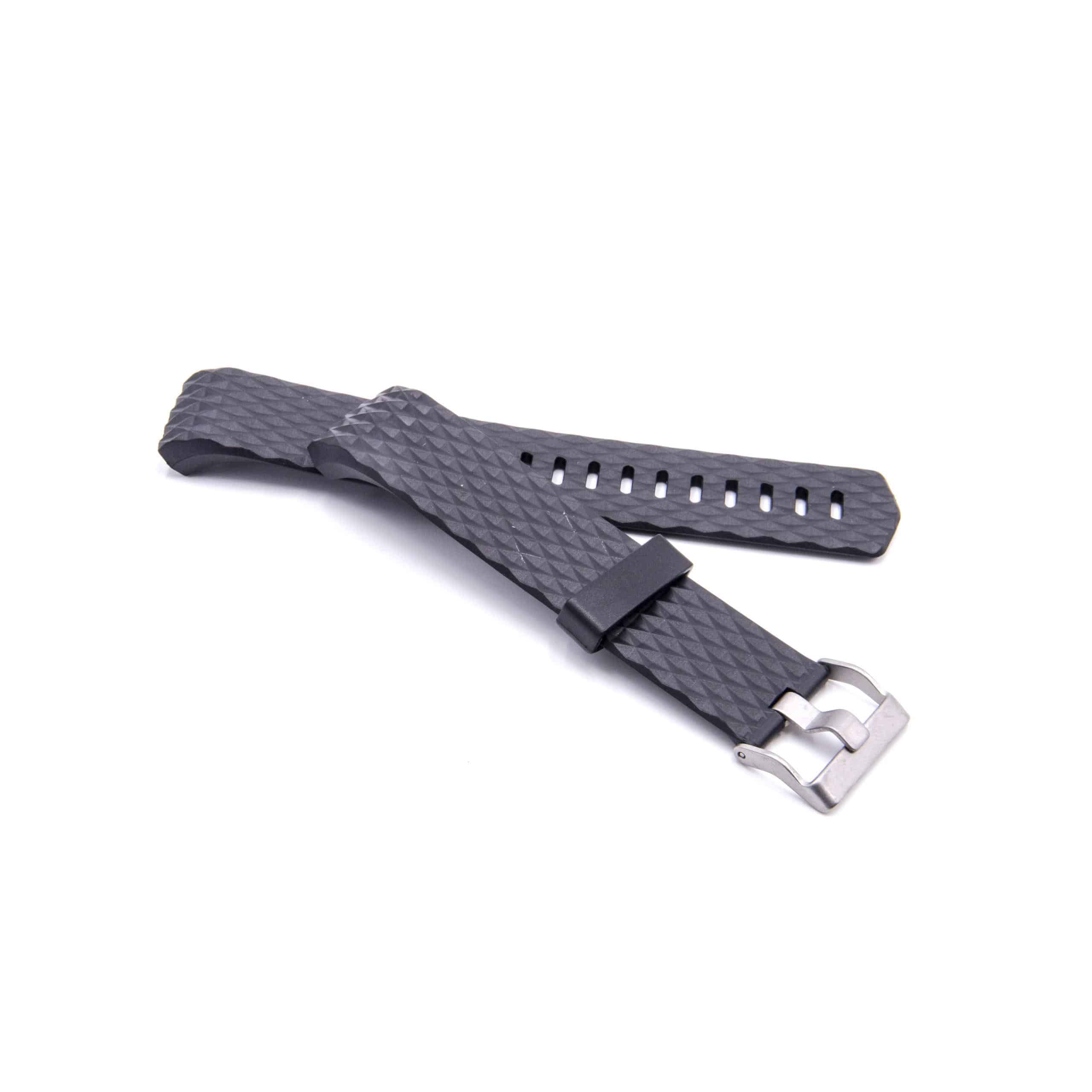 Armband für Fitbit Charge Smartwatch - 12,5cm + 9 cm lang, 21mm breit, schwarz