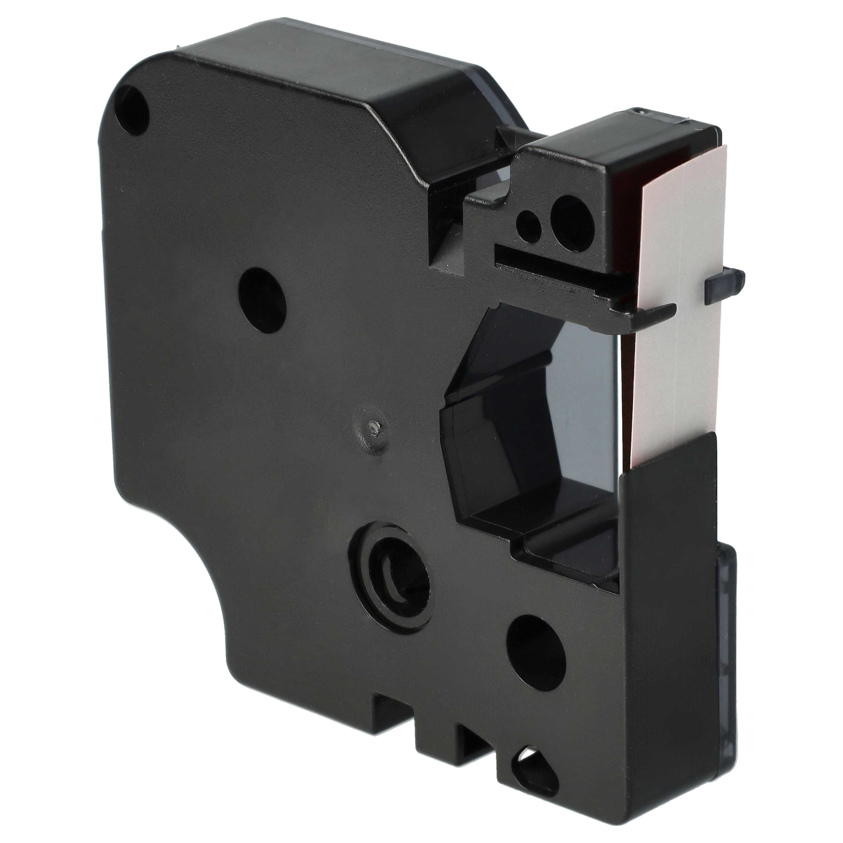 Label Tape replaces Dymo 45017, D1 - 12 mm Black to Red