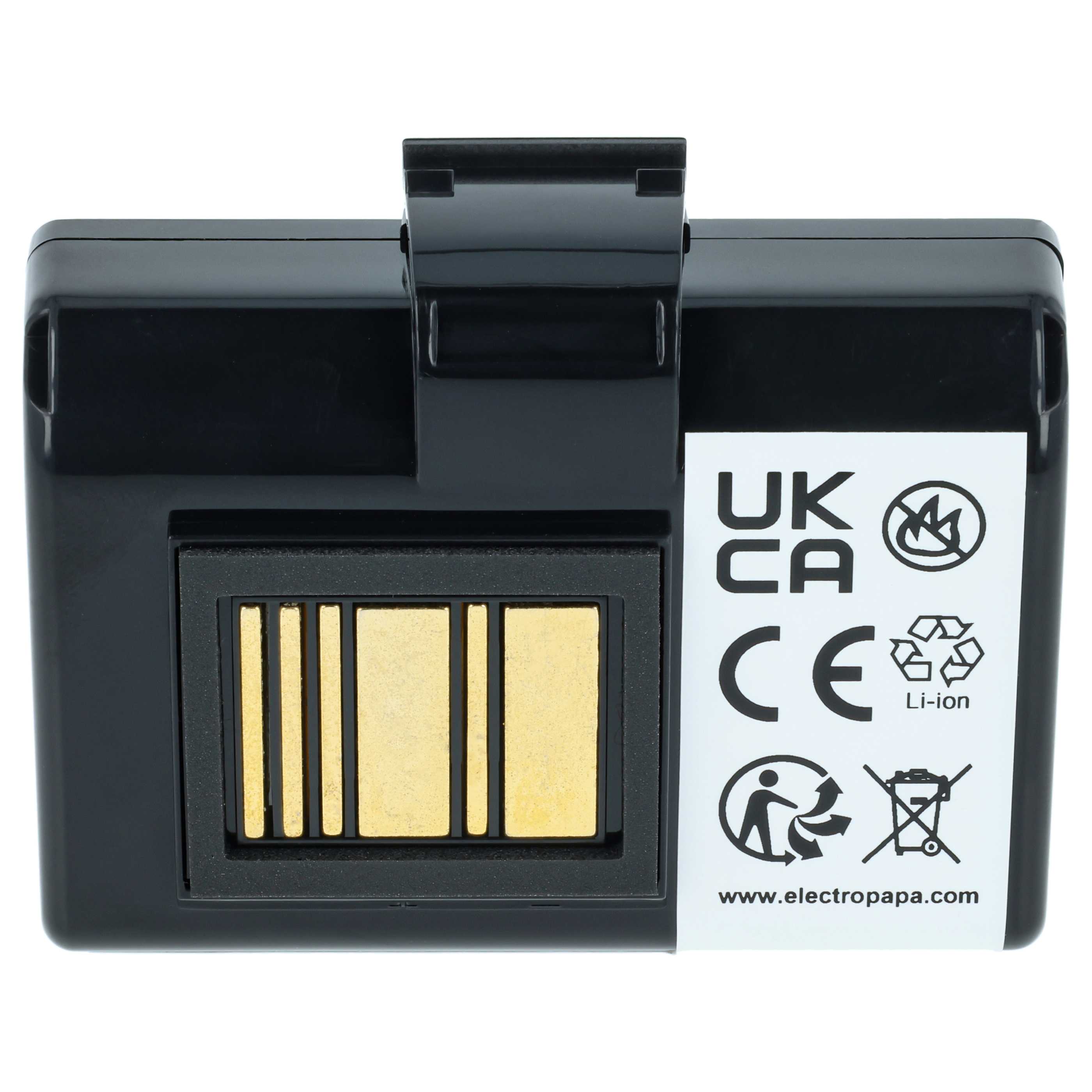 Batteria sostituisce Zebra BTRY-MPP-34MAHC1-01, AT16004, BTRY-MPP-34MA1-01 per stampante - 3400mAh 7,4V Li-Ion