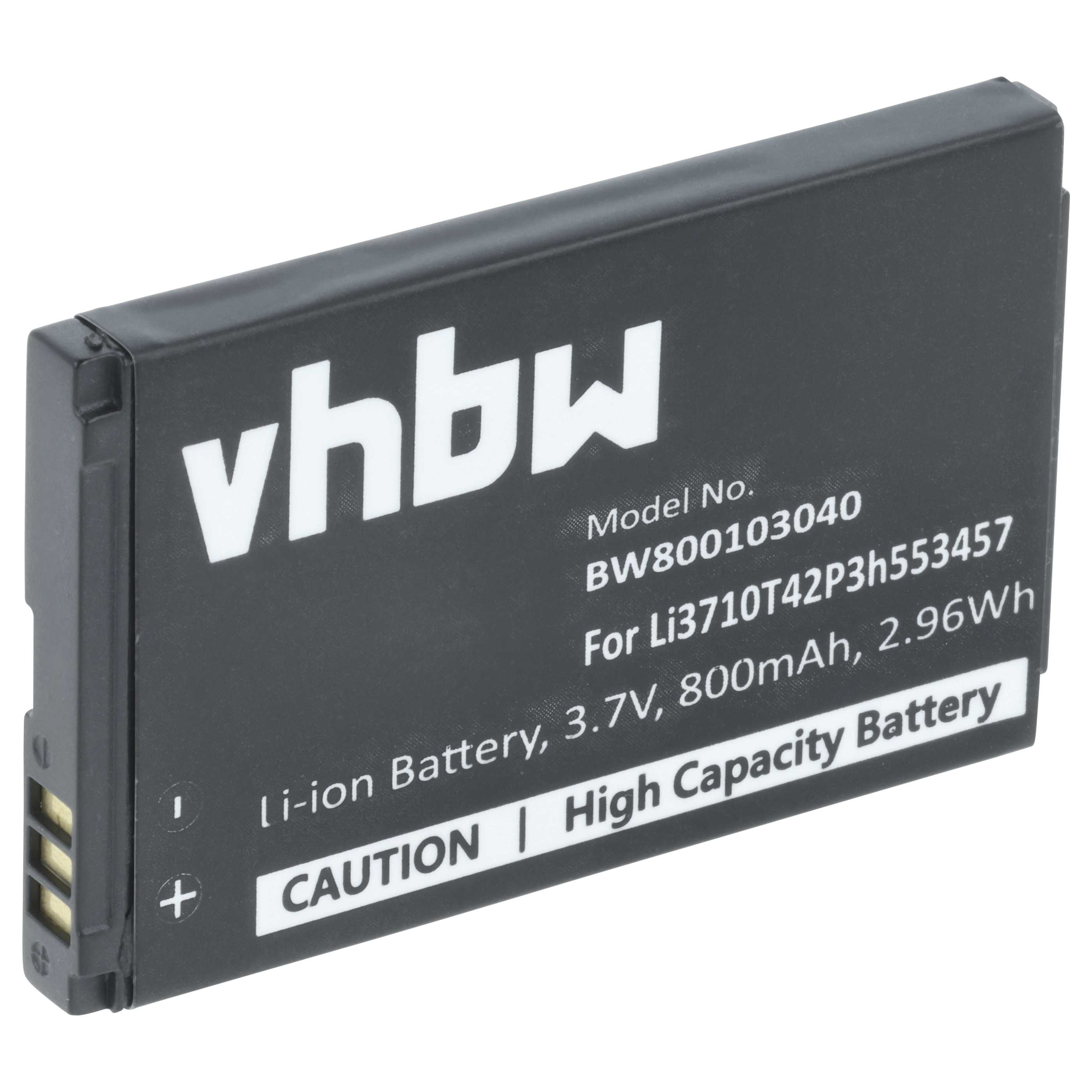 Akumulator do telefonu smartfona zamiennik ZTE Li3710T42P3h553457, LI3709T72P3H553447 - 800 mAh 3,7 V Li-Ion