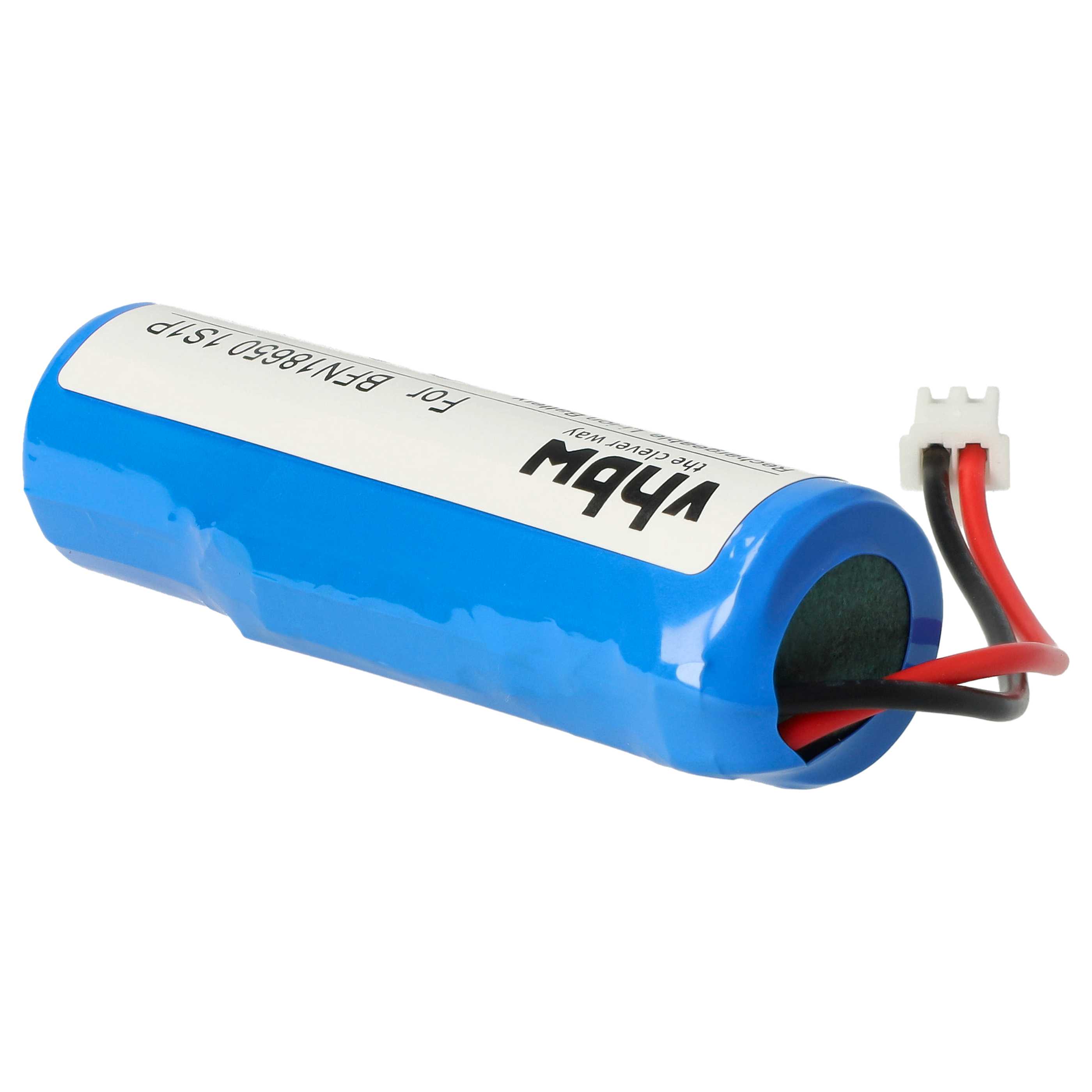 Battery replaces Leifheit BFN18650 1S1P for Leifheit 3400mAh, 3.7V, Li-Ion