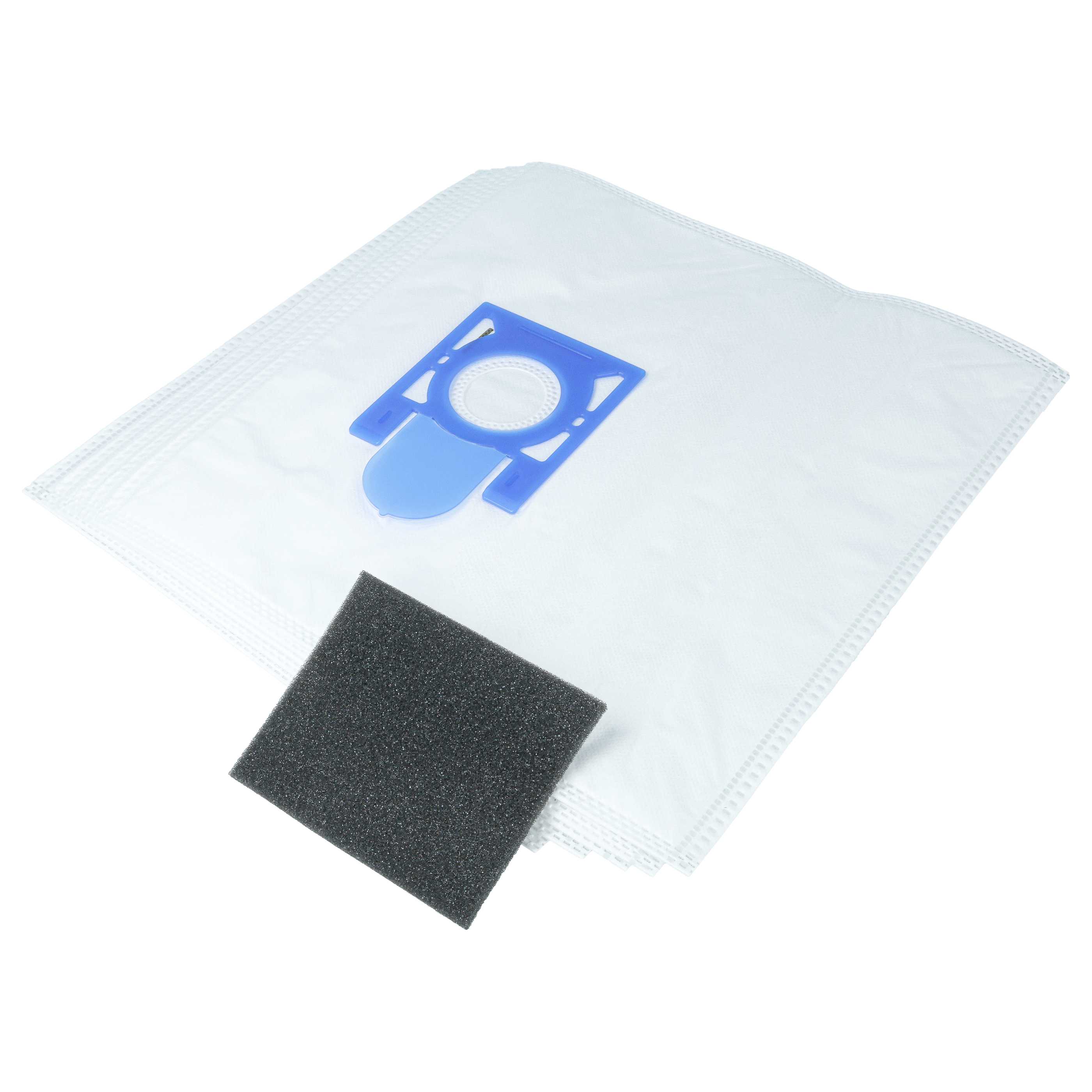 5x Microfaser Staubsaugerbeutel + Motorschutzfilter für Thomas Crooser, crooSer eco 2.0, ersetzt 787252