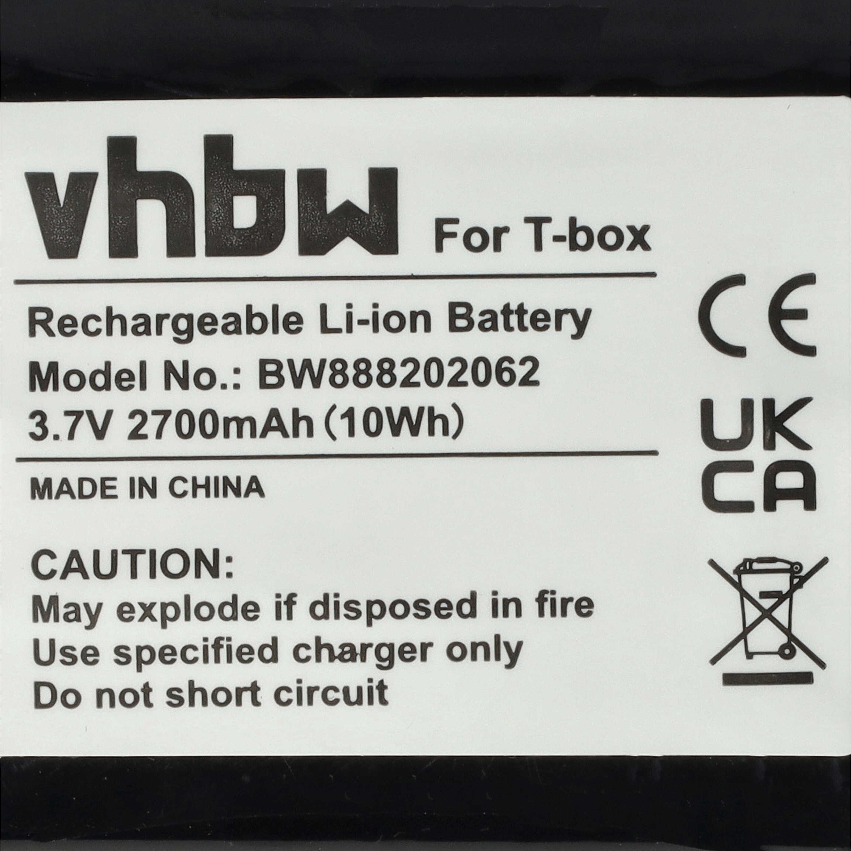 Batterie remplace tonies 50AA5S pour boîte à histoires - 2700mAh 3,7V Li-ion