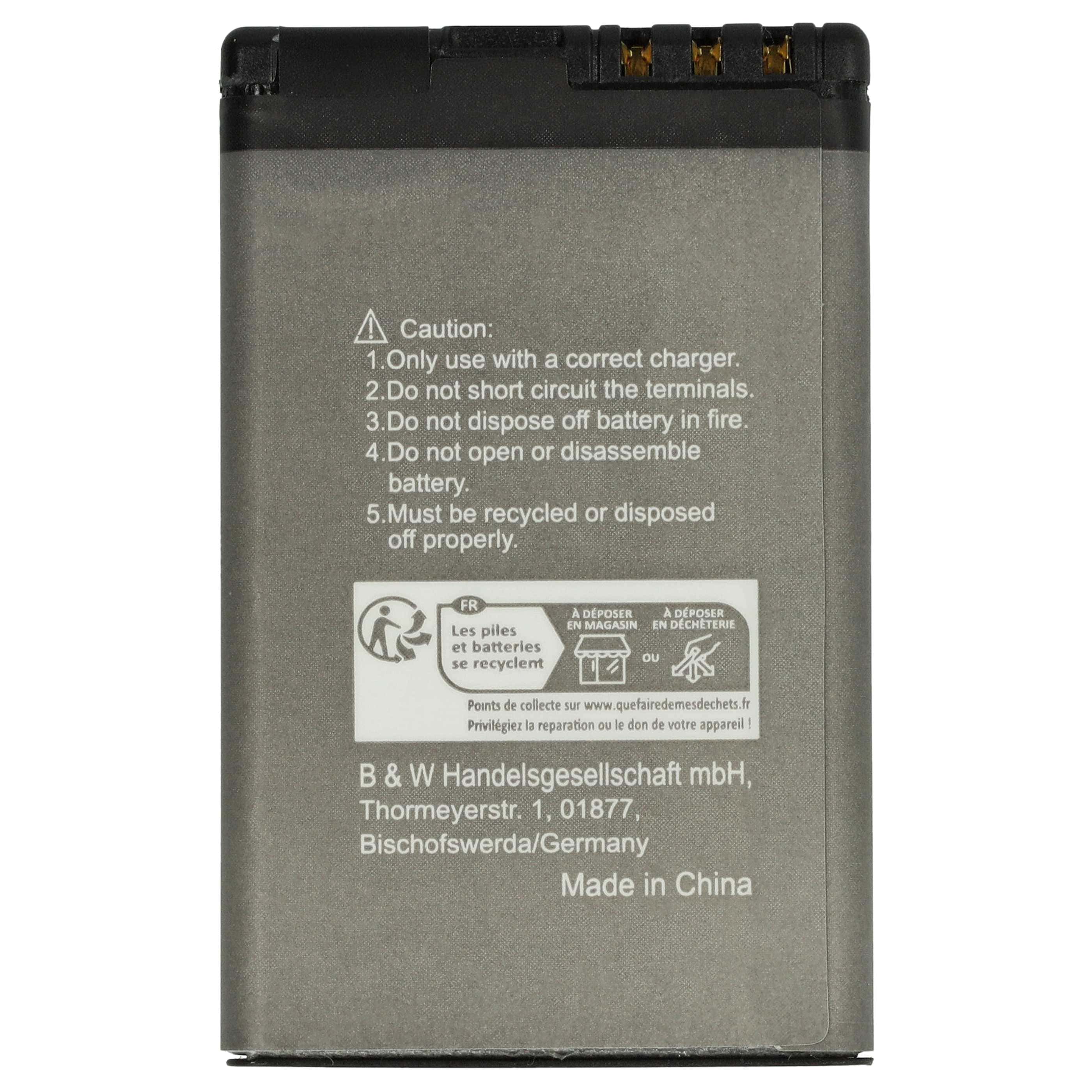Akumulator do telefonu smartfona zamiennik Nokia BL-5CT - 1200 mAh 3,7 V Li-Ion