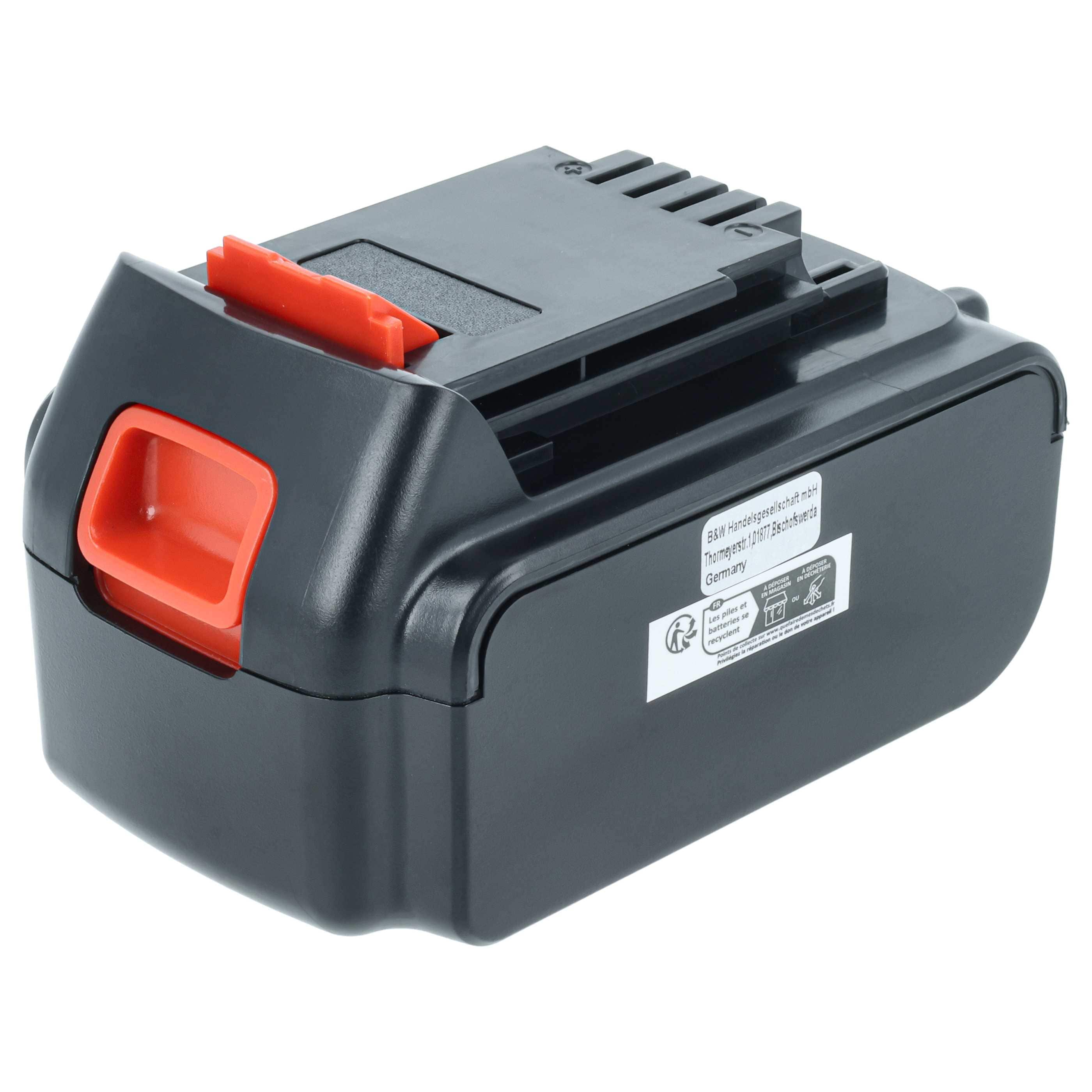 Battery replaces Black & Decker LBXR20, LBX20, LB20, LB2X4020 Electric Power Tool - 4000 mAh, 20 V, Li-Ion