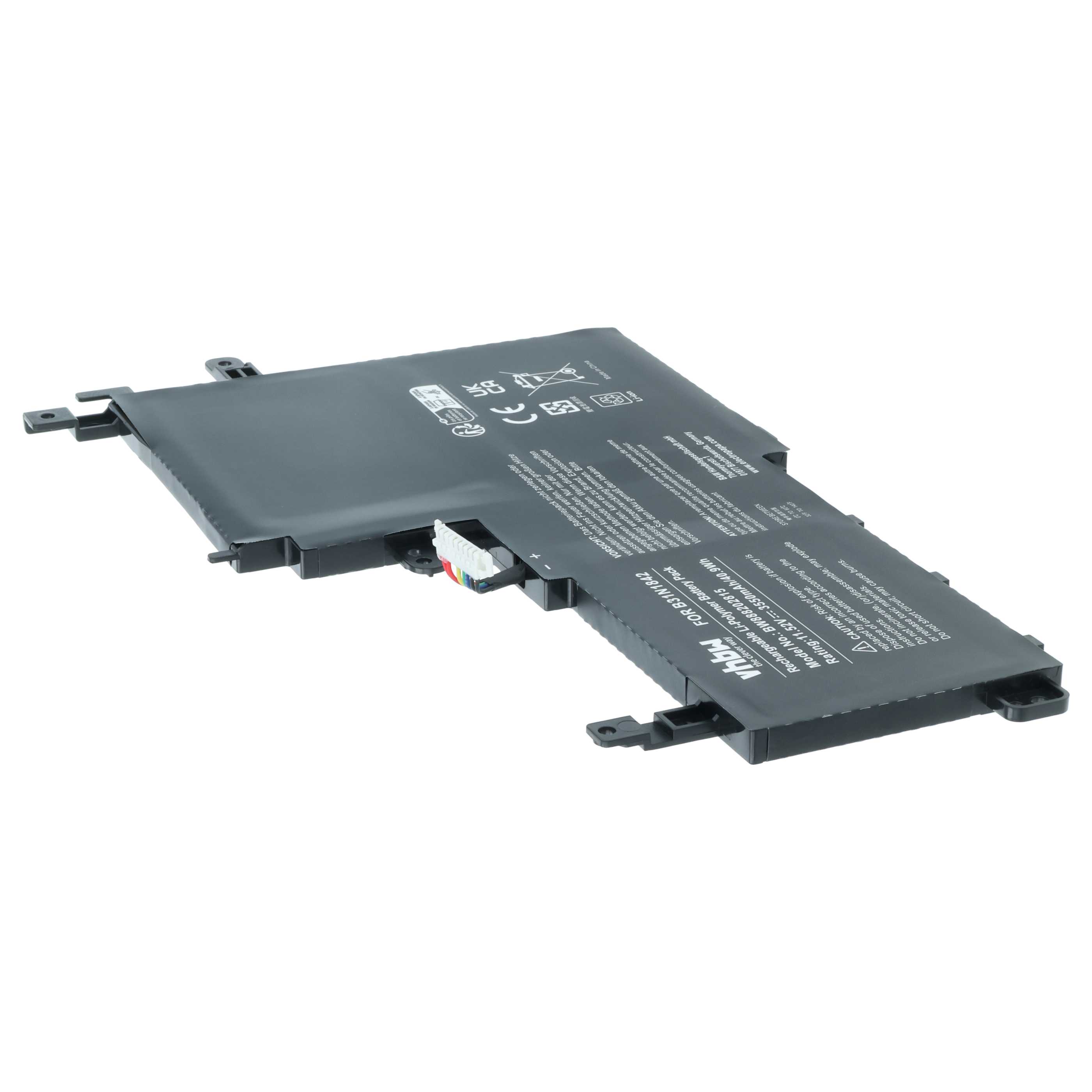 Batteria sostituisce Asus B31N1842, 0B200-03440000 per notebook - 3550mAh 11,52V Li-Poly