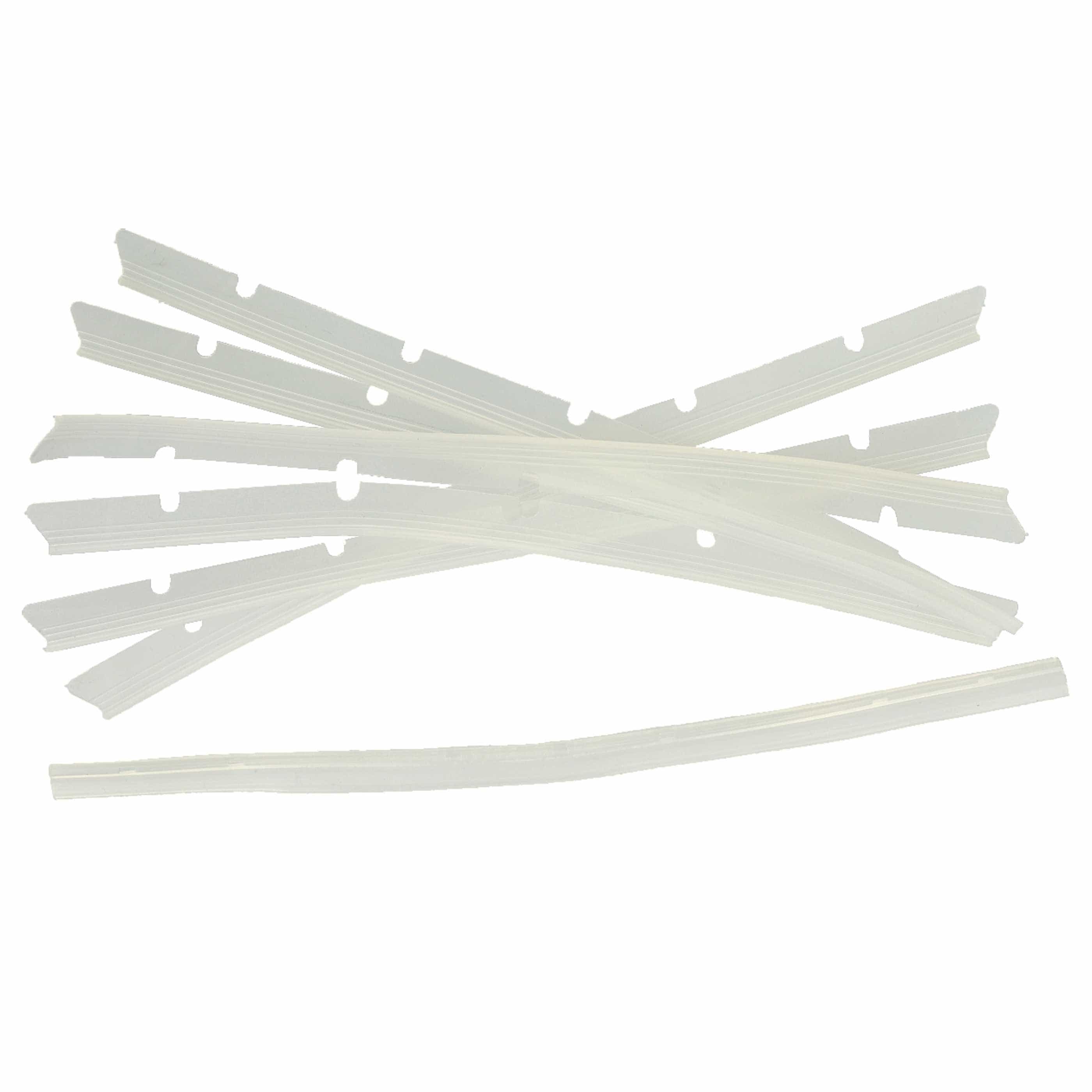 6x Rubber Lip suitable for Neato Botvac 70E, 75, 85, 80 Robot Vacuum Cleaner - With Slats, Incl. Pulling-Off D