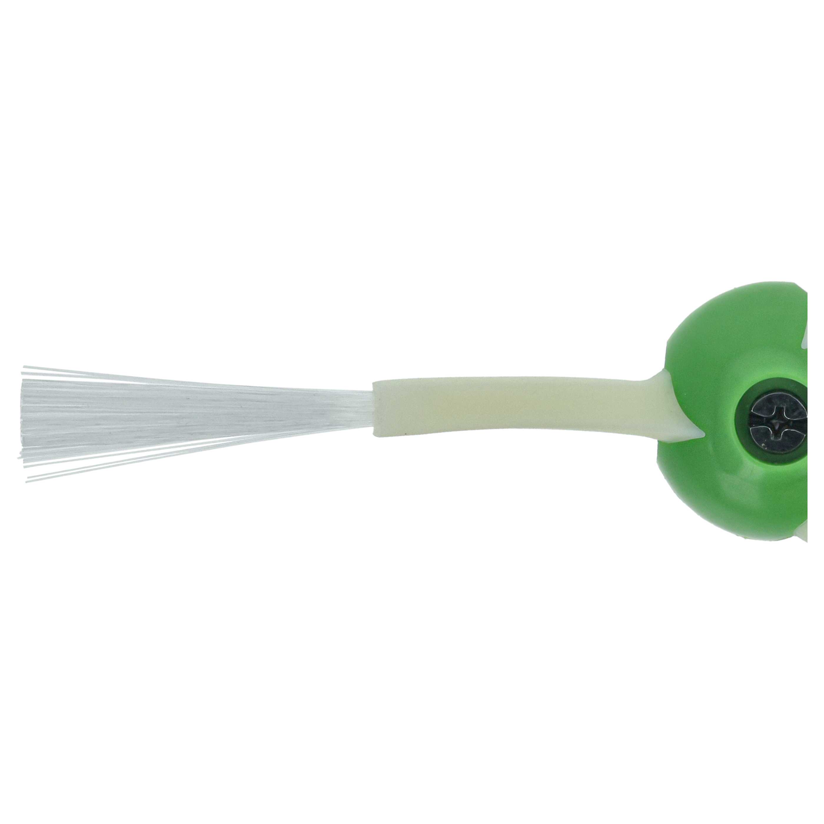 3x Side Brush suitable for iRobot Roomba E5, E6, E7, i7 Robot Vacuum Cleaner - 3-armed, white, green