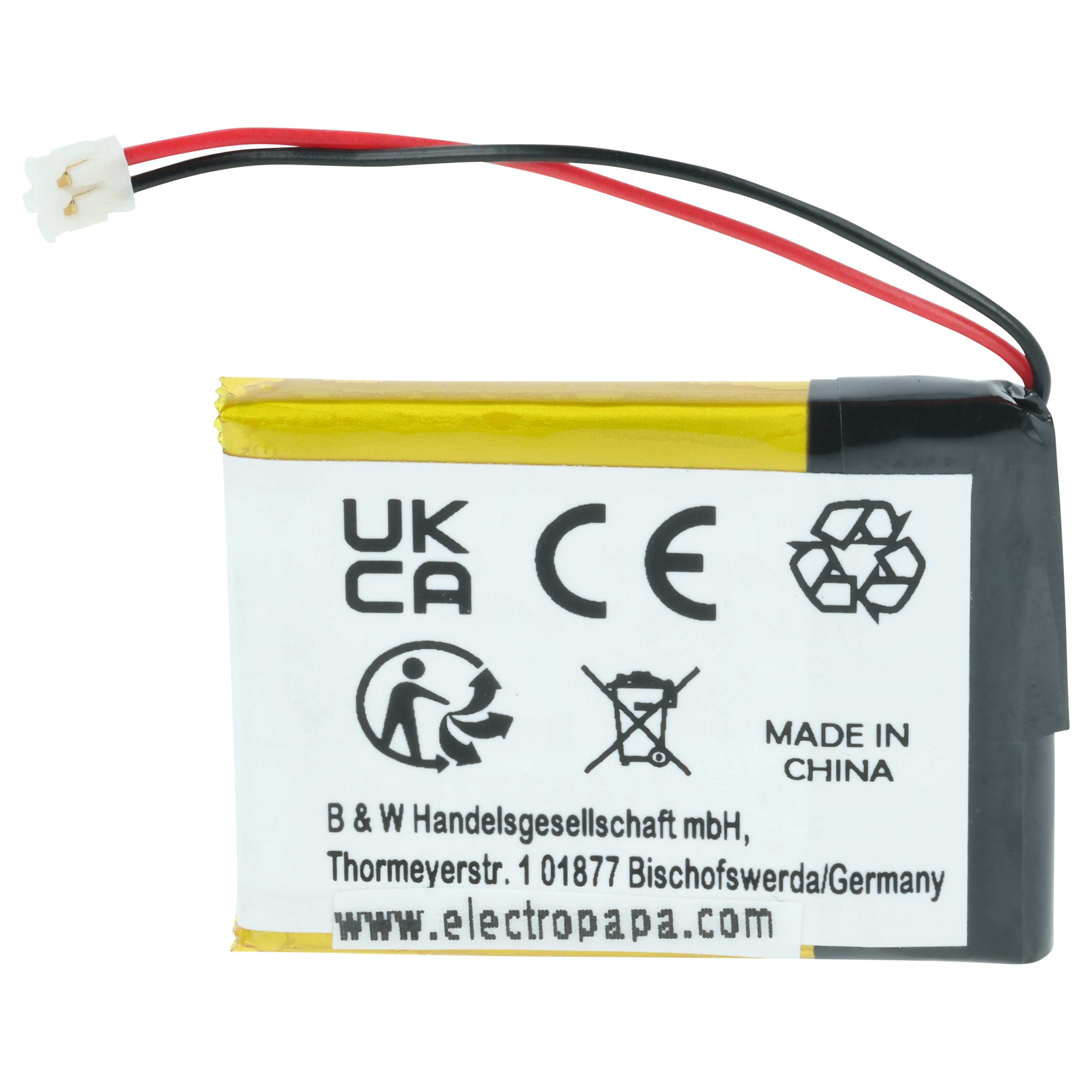 Smartwatch Battery replaces Garmin 361-00078-00 - 300 mAh 3.7 V Li-polymer