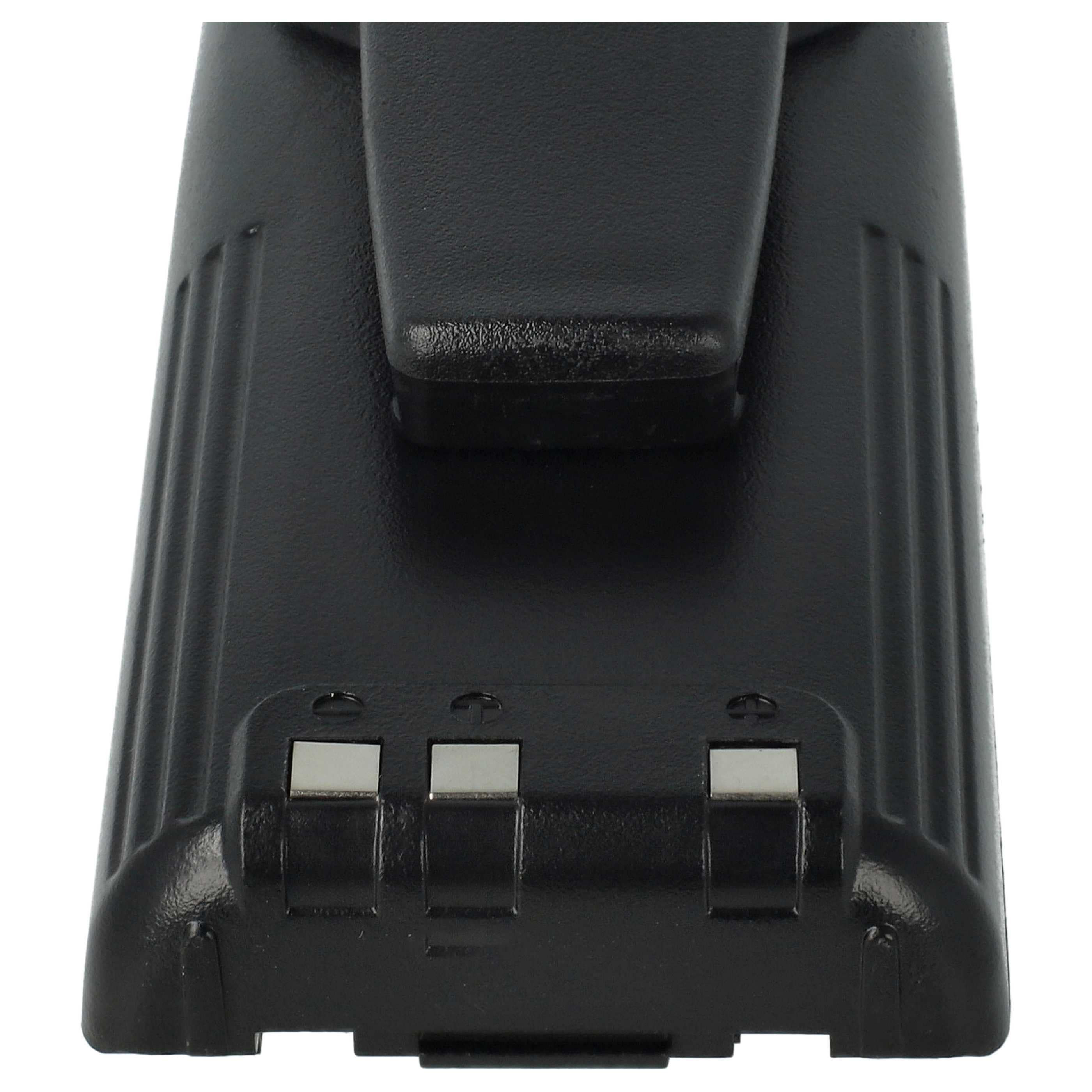 Radio Battery replaces Icom BP-210N, BP-211, BP-210, BP-209N, BP-209 - 1650 mAh 7.2 V NiMH + Belt Clip