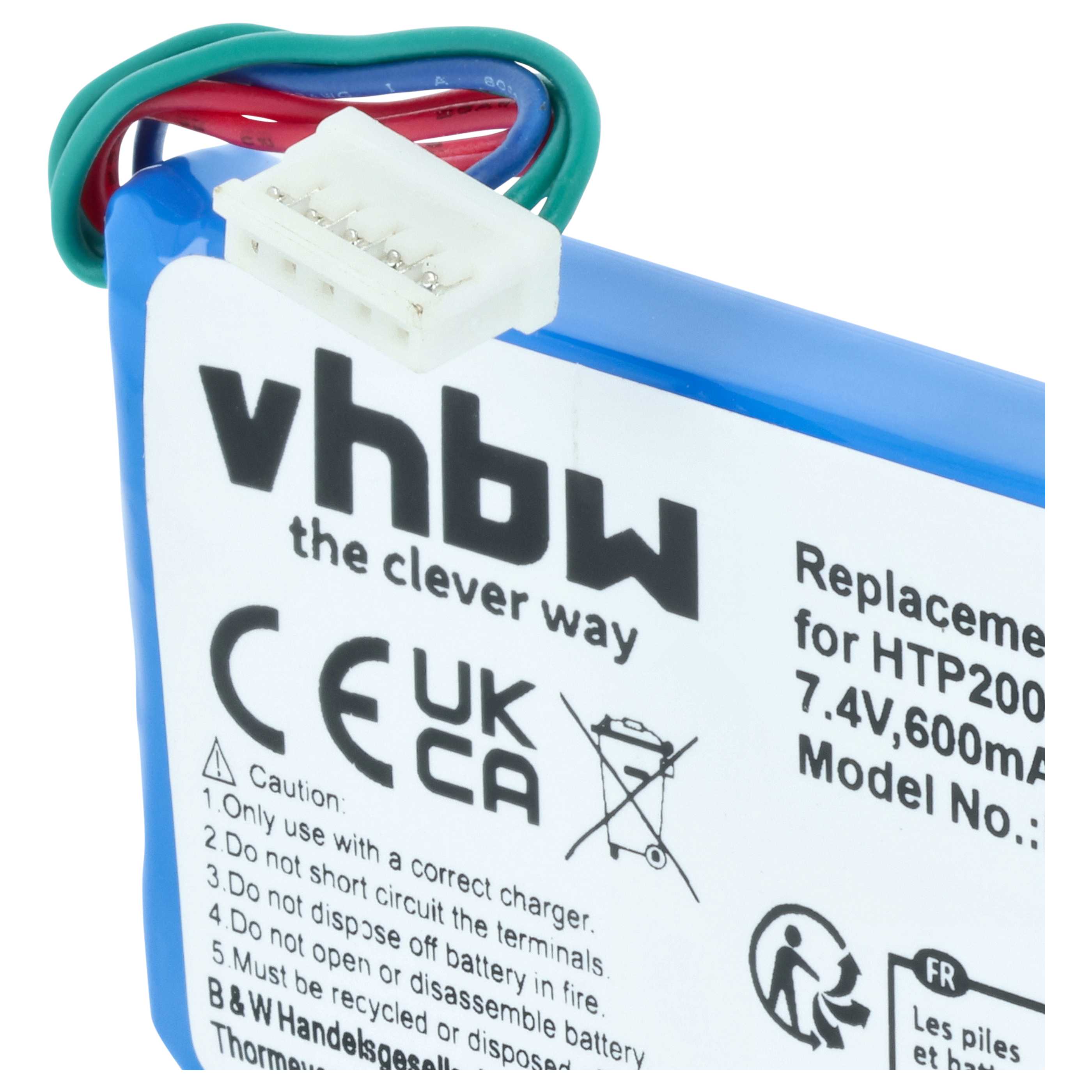 Printer Battery replaces HP 1AS84-60006 - 600 mAh 7.4 V Li-polymer
