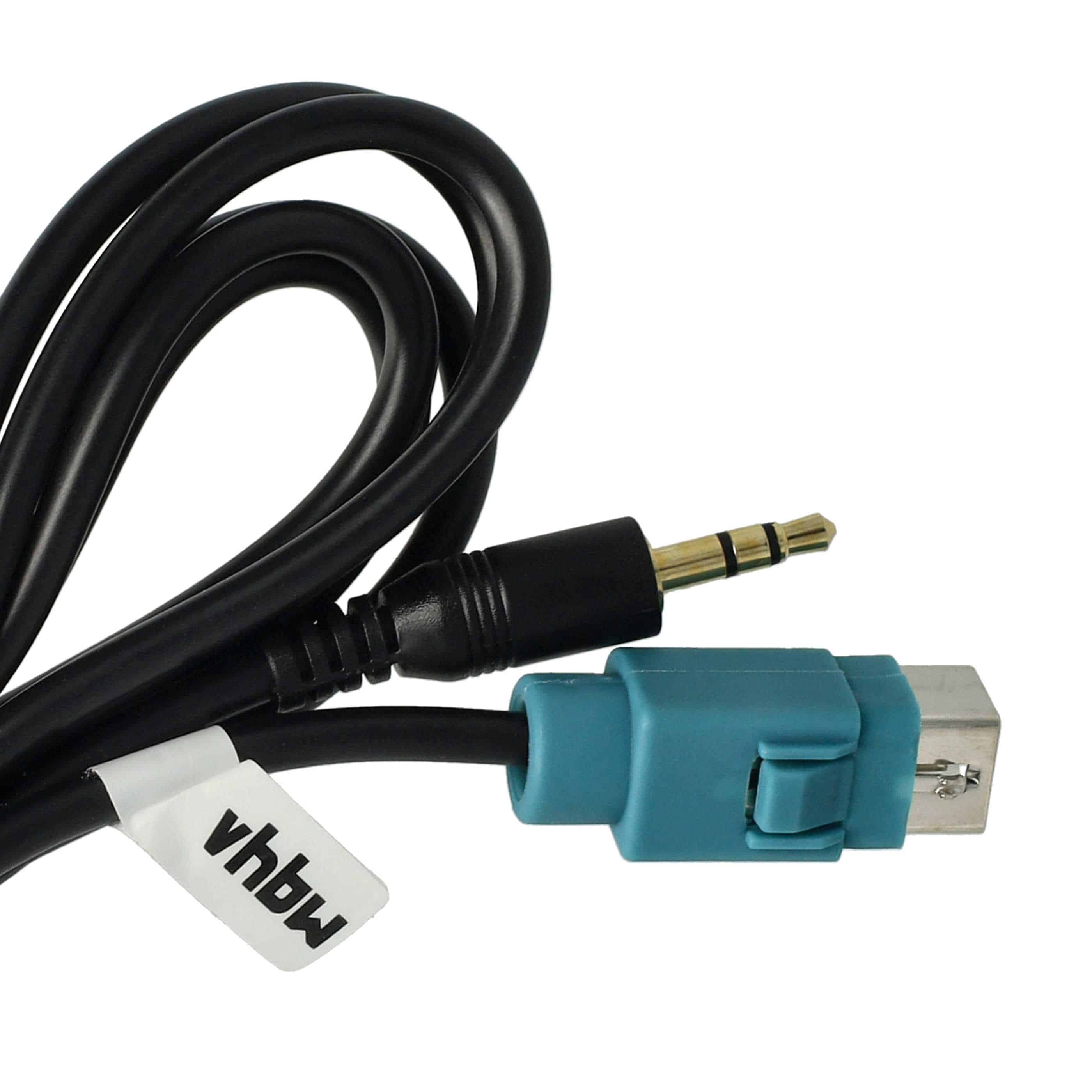 Adapteur audio AUX remplace Alpine KCE-237B pour auto radio Alpine – 100 cm, USB