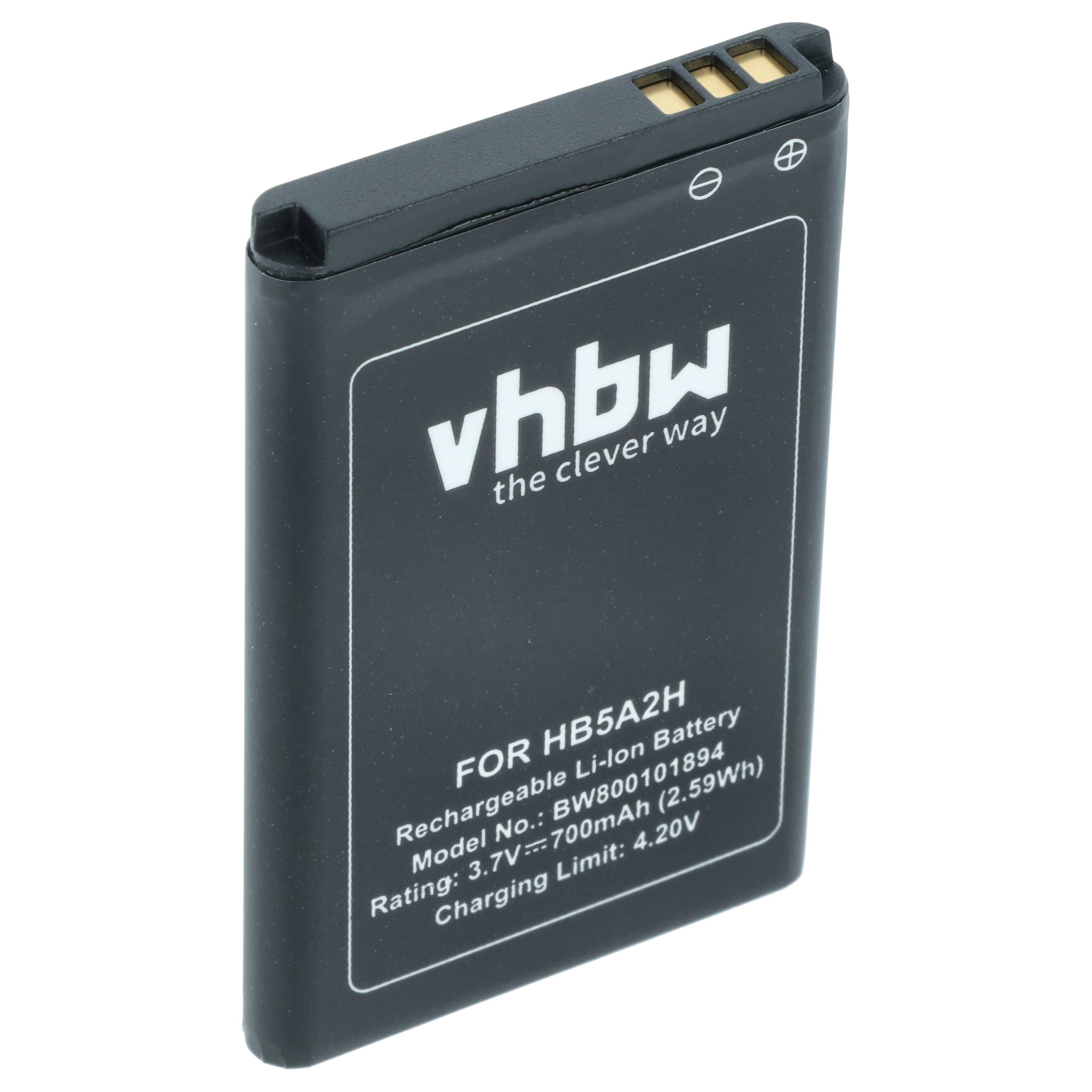 Batteria sostituisce Huawei HB5A2H per cellulare - 1100mAh 3,7V Li-Ion 
