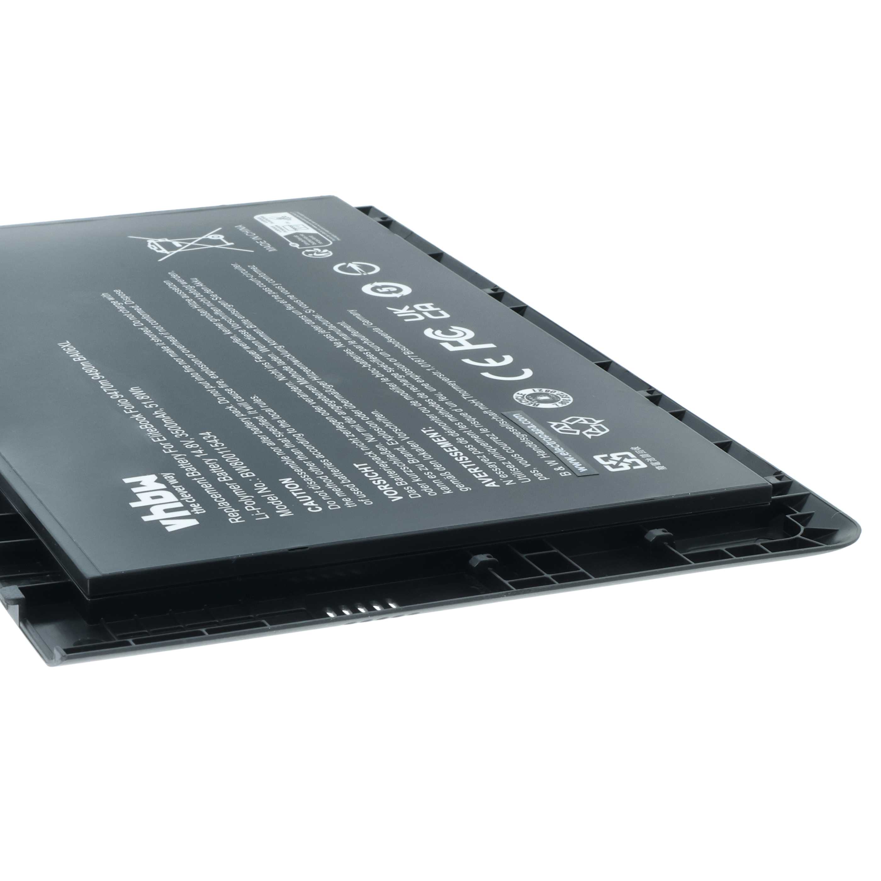 Batteria sostituisce HP 687517-171, 687517-241, 687517-1C1 per notebook - 3500mAh 14,8V Li-Poly nero