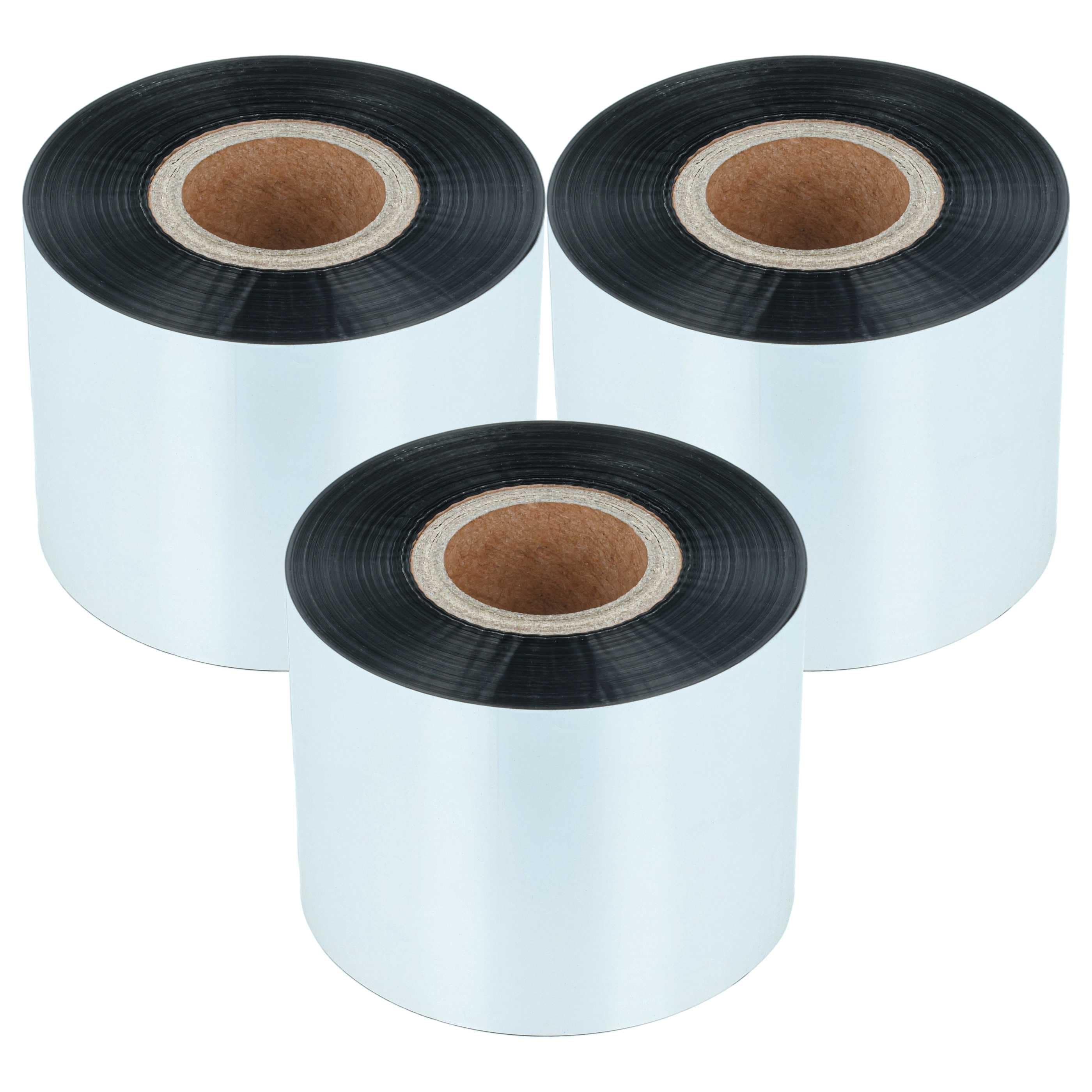 3x Thermotransferband passend für Godex, Printronix, TSC, Valentin Drucker u.a. - 50 mm x 300 m, Wachs Harz