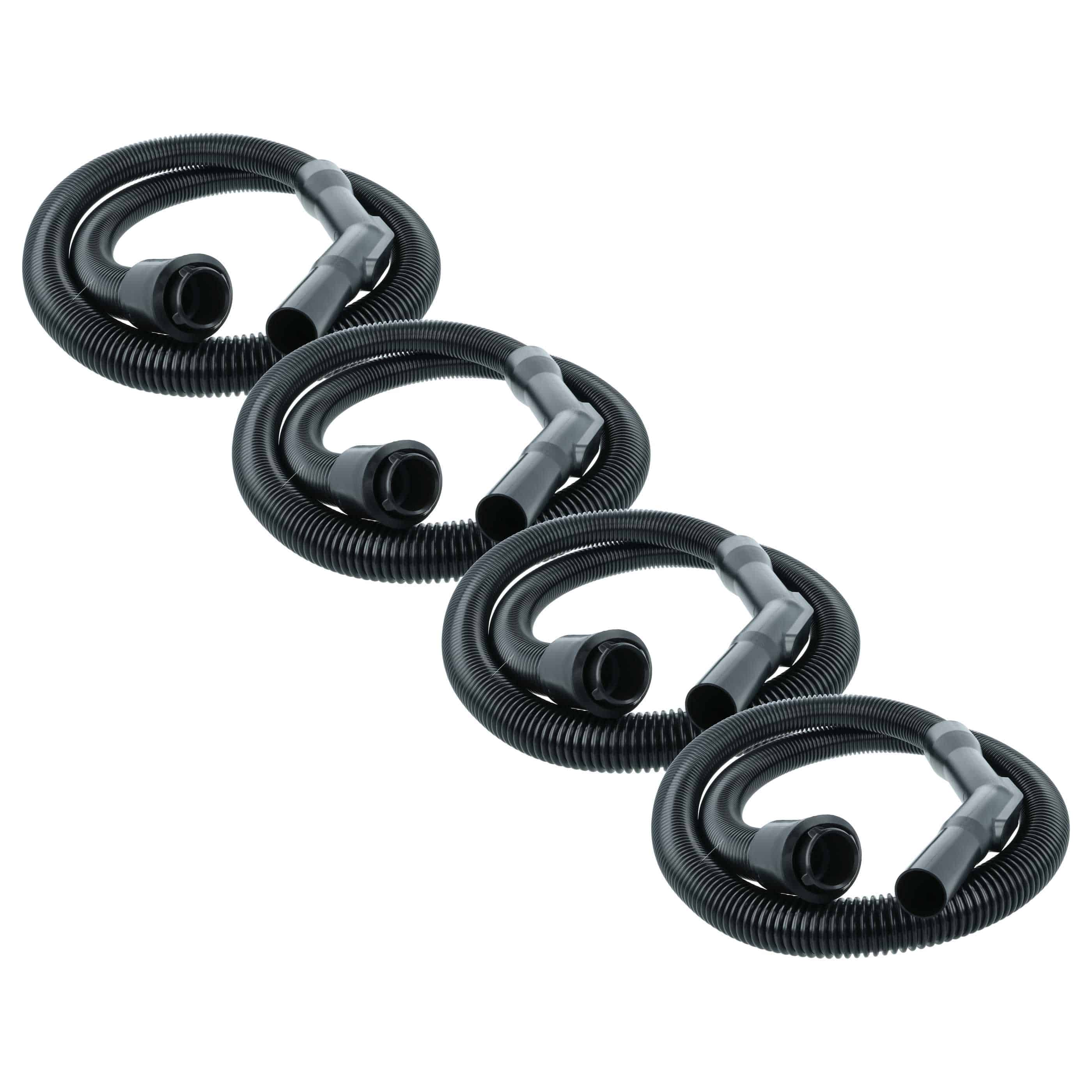 4x Hose suitable for Electrolux, Nilfisk 520 vacuum cleaner, 2.13m - 32 mm Connector