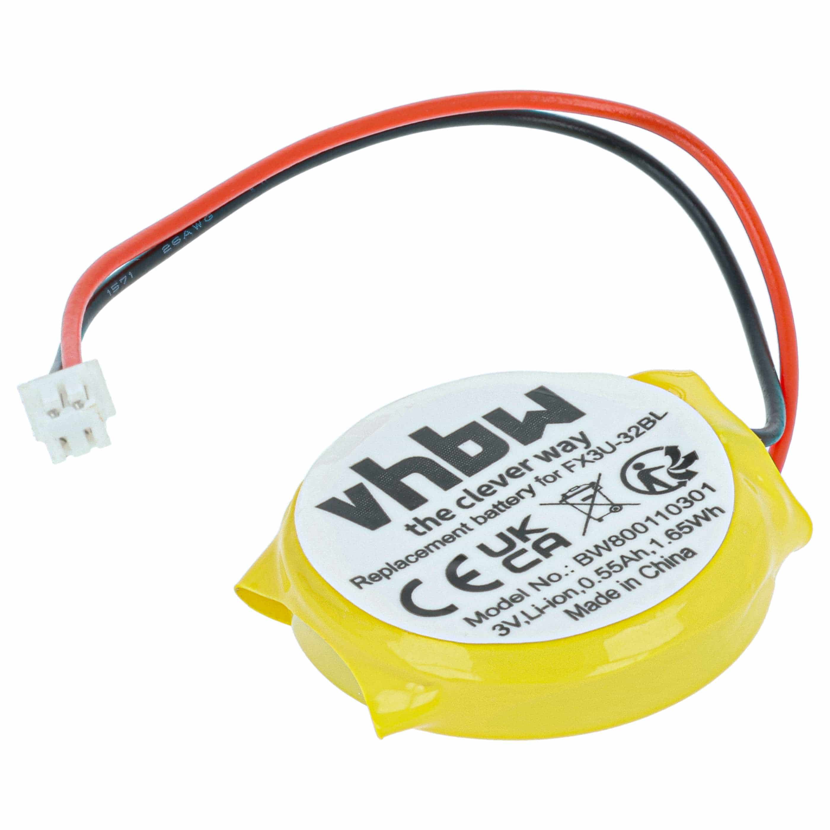 Computer BIOS Battery Replacement for GT11-50BAT, FX3U-32BL - 550 mAh 3 V Li-Ion