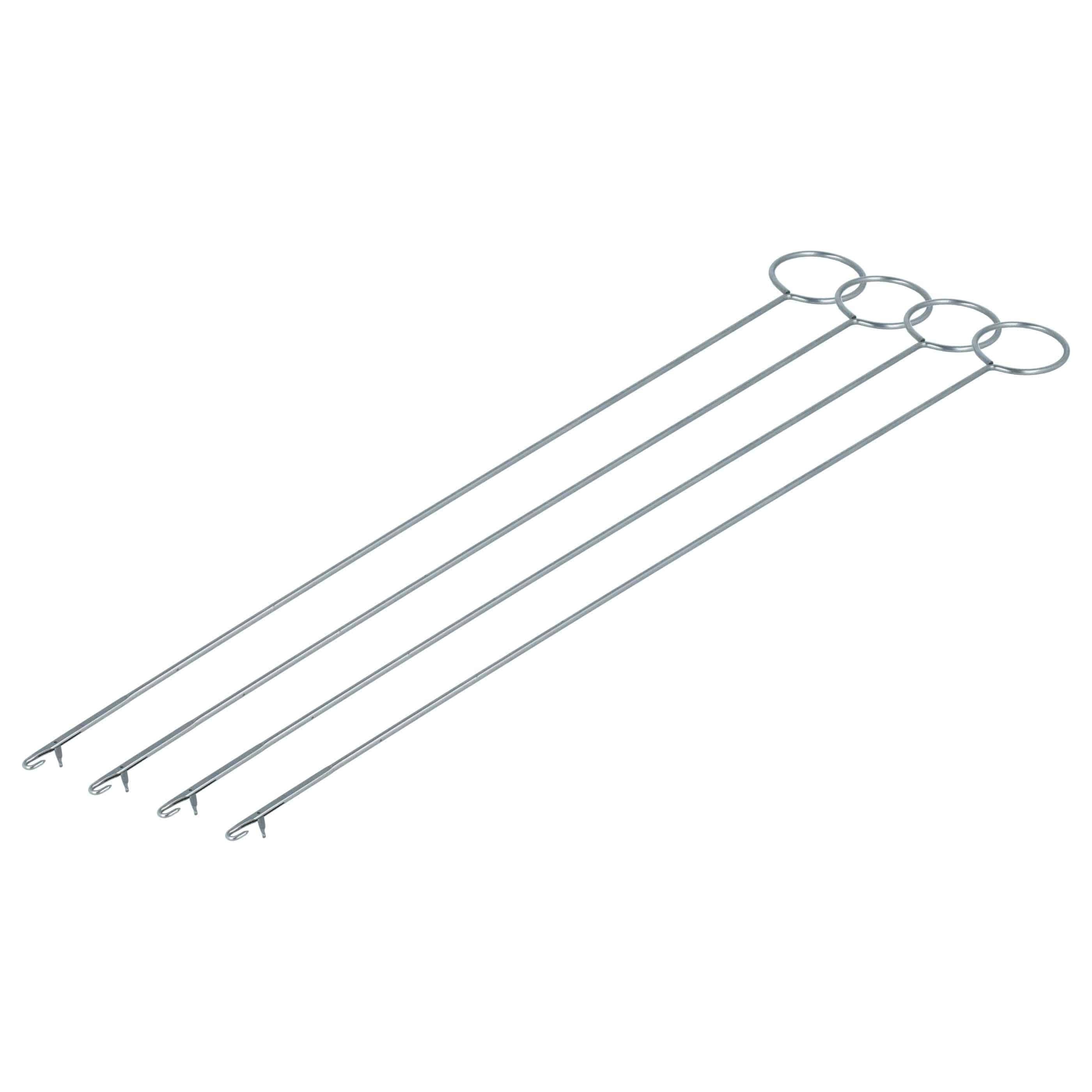 vhbw 4x Volteador de costura con enganche - Aguja de arrastre extra larga (26,5 cm), metal
