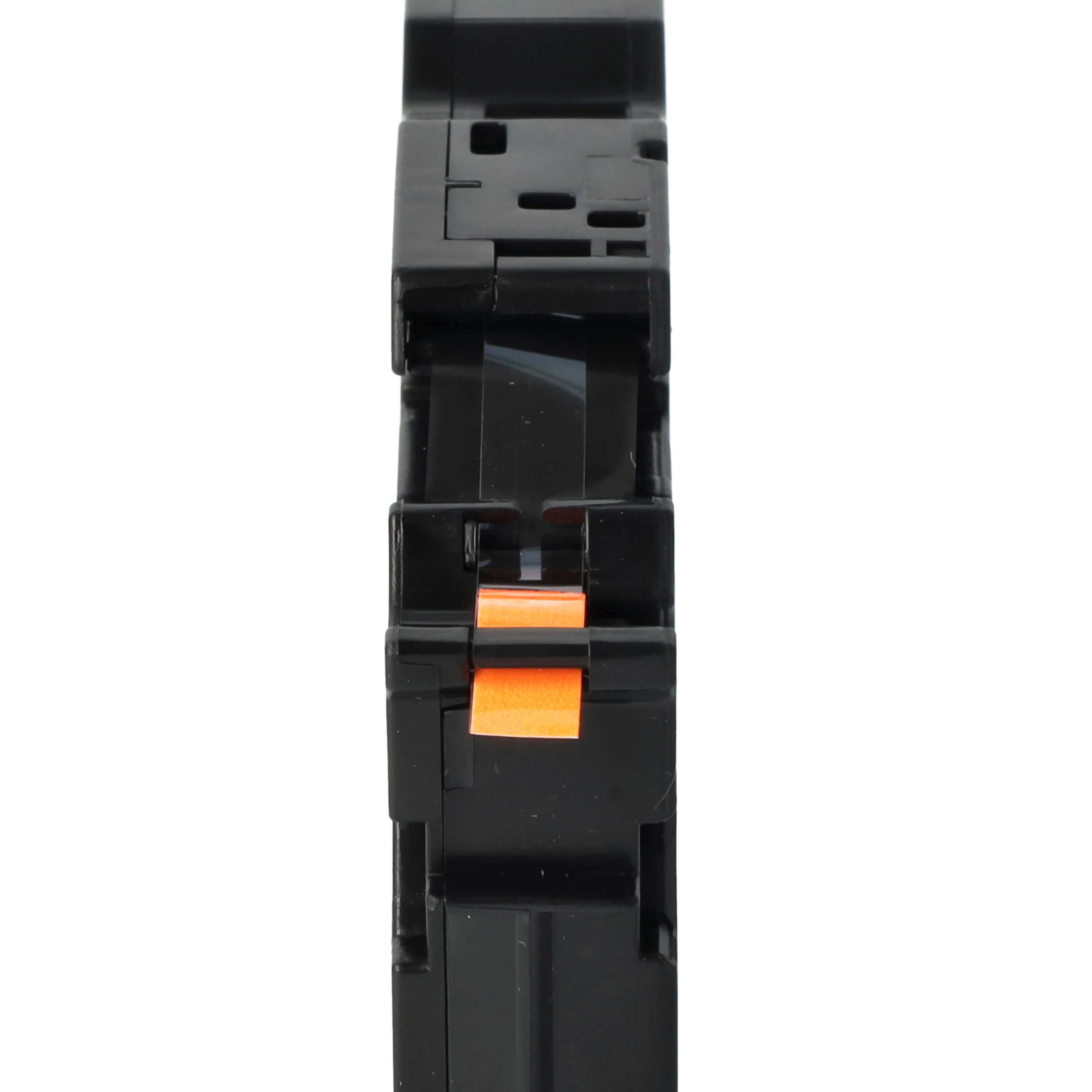 Cassette à ruban remplace Brother TZE-B11 - 6mm lettrage Noir ruban Orange fluo