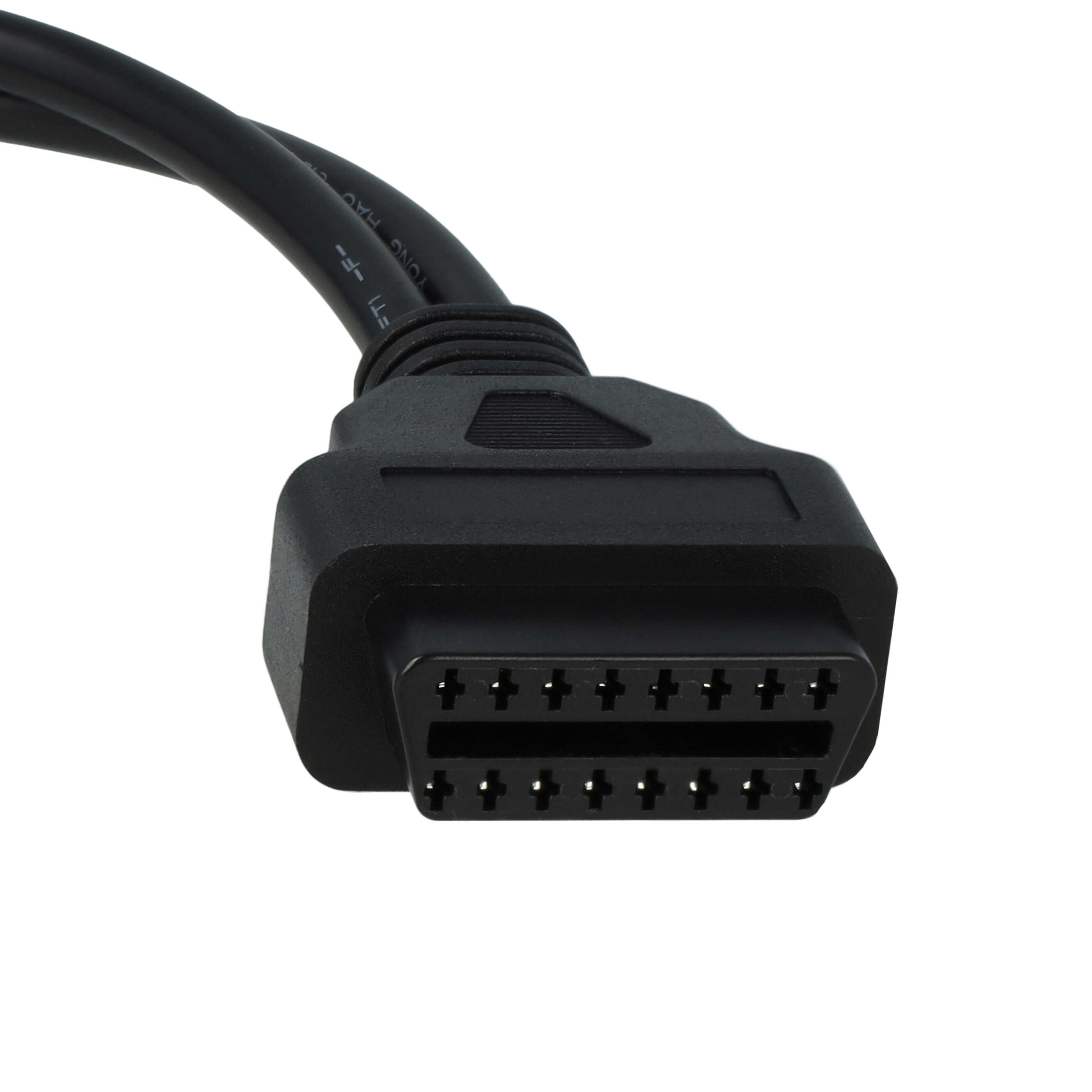 vhbw OBD2 Adapter 4Pin, 6 Pin auf OBD2 16Pin für Harley Davidson Motorrad