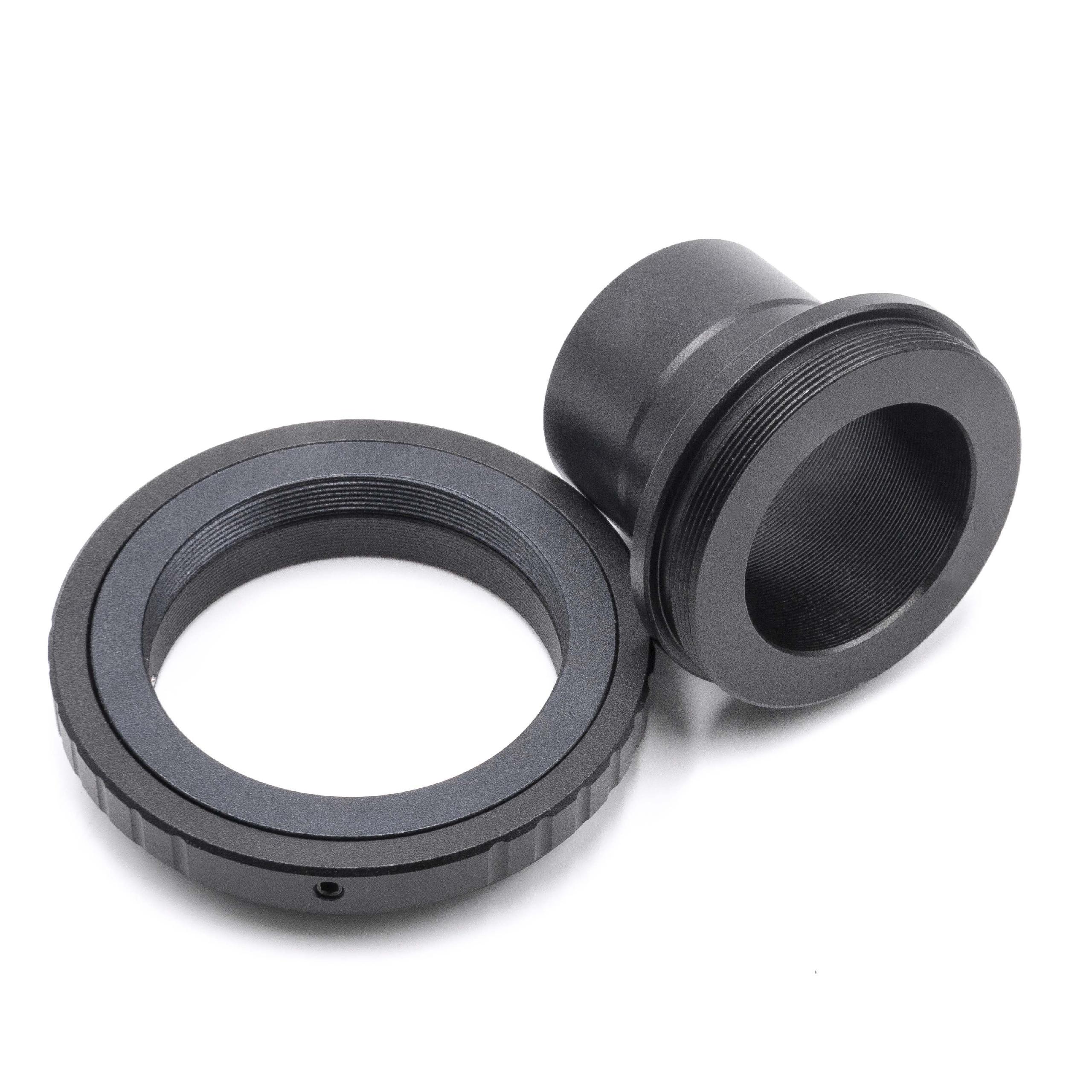 2x Adapter ring, T2-ring adapter, lens mount adapter 1,25" - M42 x 075" suitable for Nikon D50 telescope, came