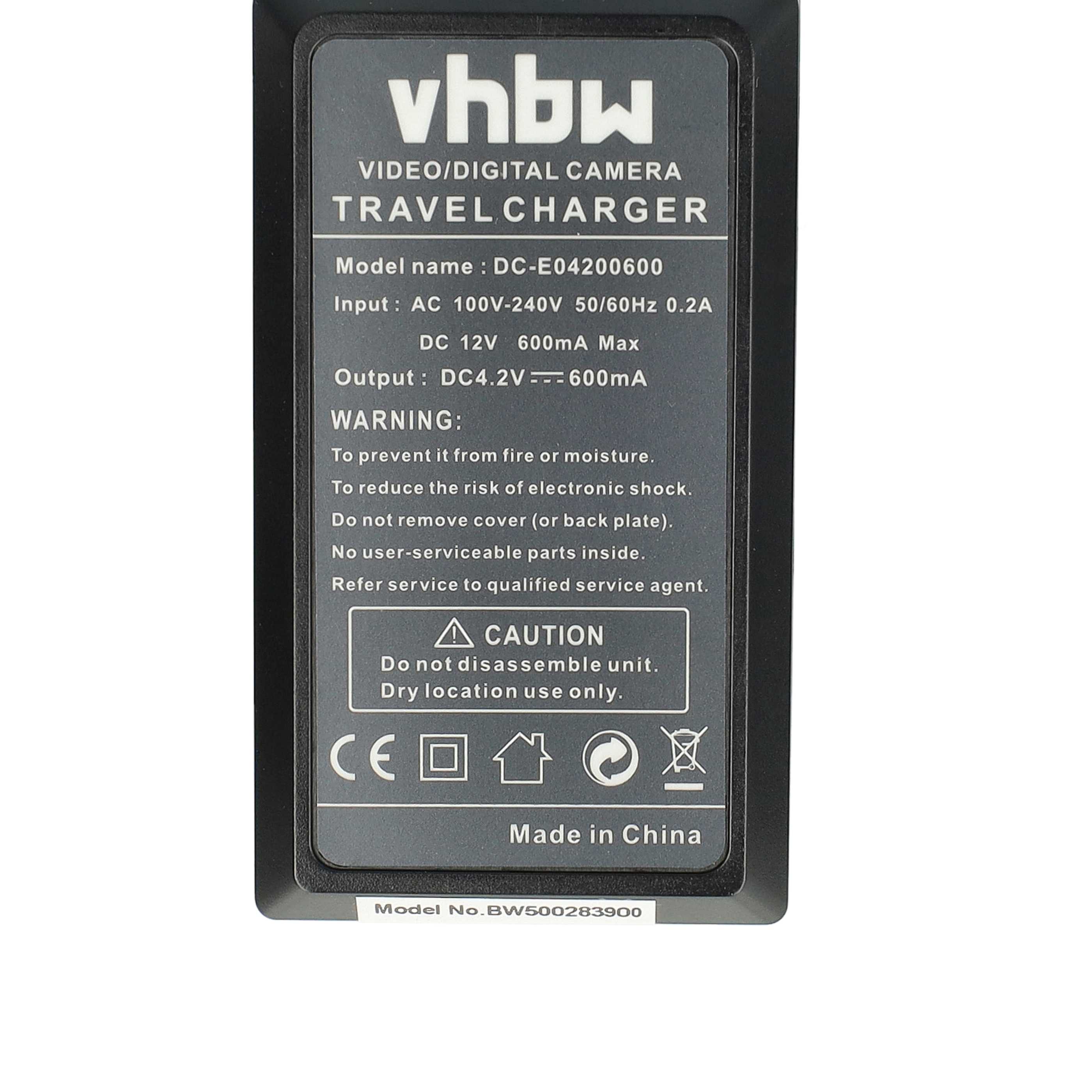 Battery Charger replaces Casio BC-60L for Casio Digital Camera - 0.6 A, 4.2 V