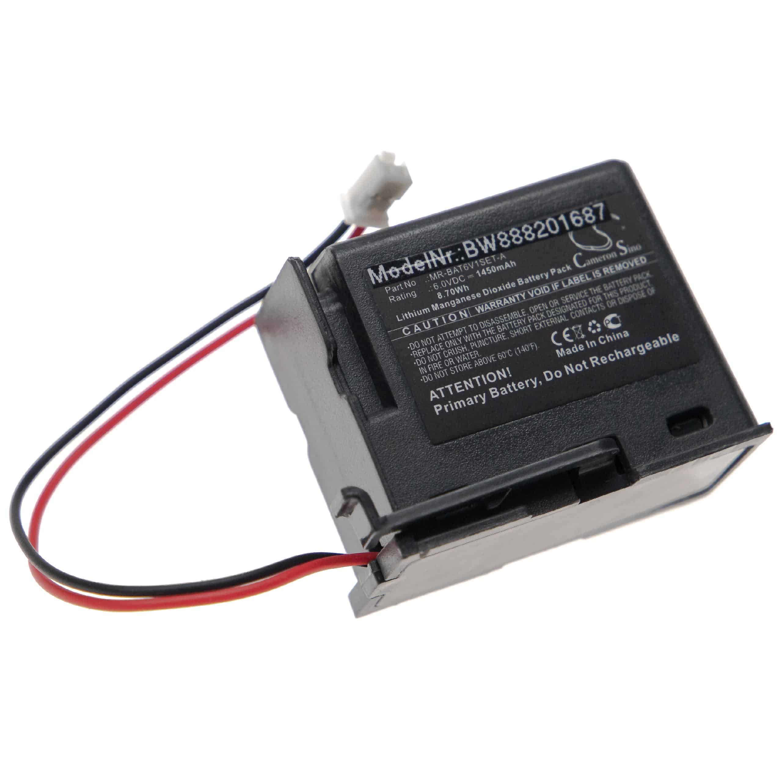 PLC Programmable Logic Controller-Batterie passend für Mitsubishi MR-BAT6V1SET-A - 1450mAh 6V Li-MnO2