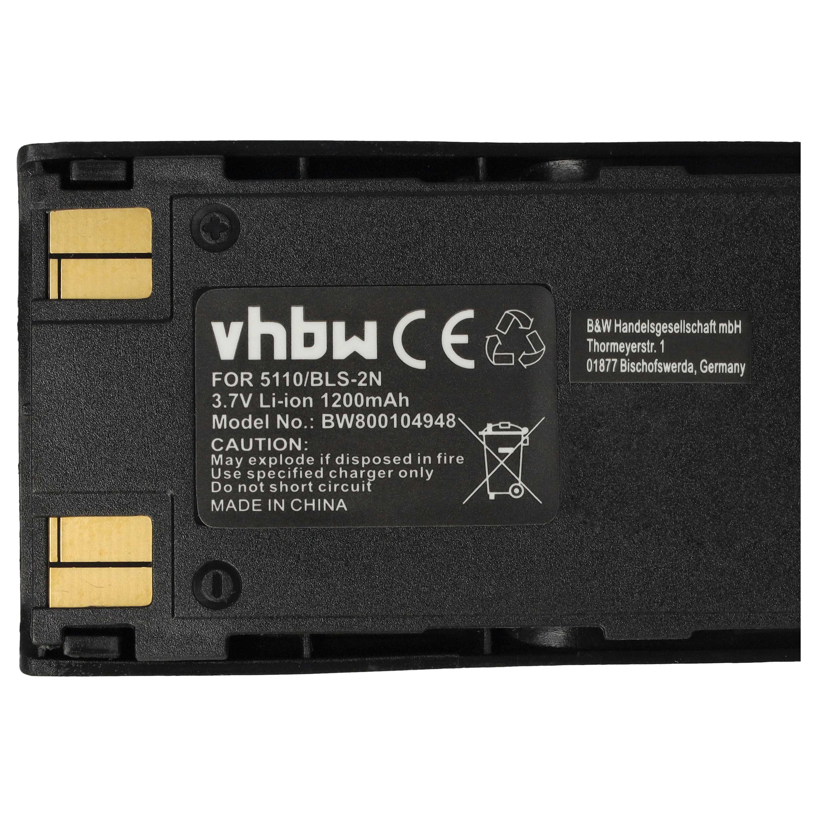 Akumulator do telefonu smartfona zamiennik Nokia BLS-4, BMS-2S, BLS-2, BLS-2N, BPS-2 - 1150 mAh 3,7 V Li-Ion