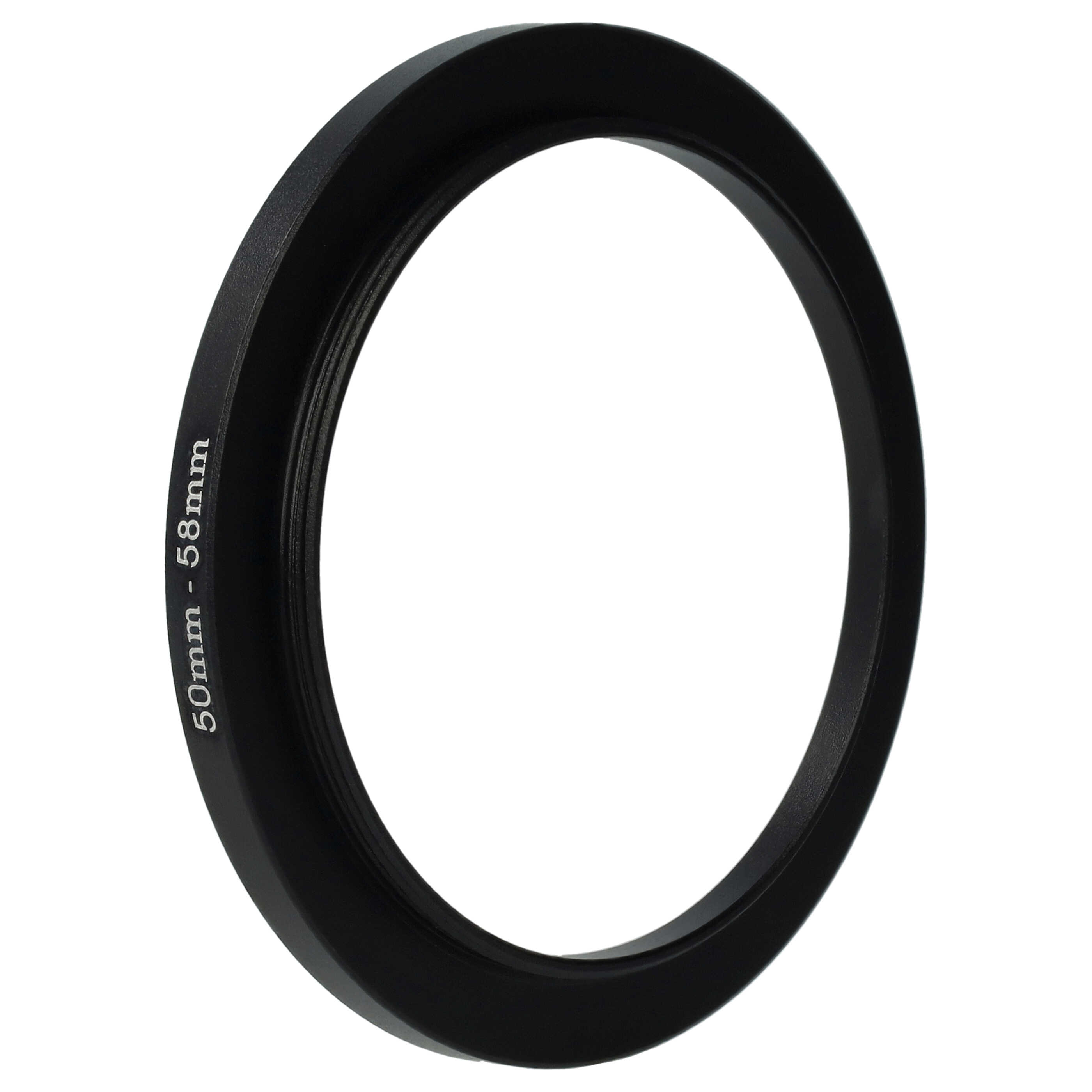 Step-Up-Ring Adapter 50 mm auf 58 mm passend für diverse Kamera-Objektive - Filteradapter
