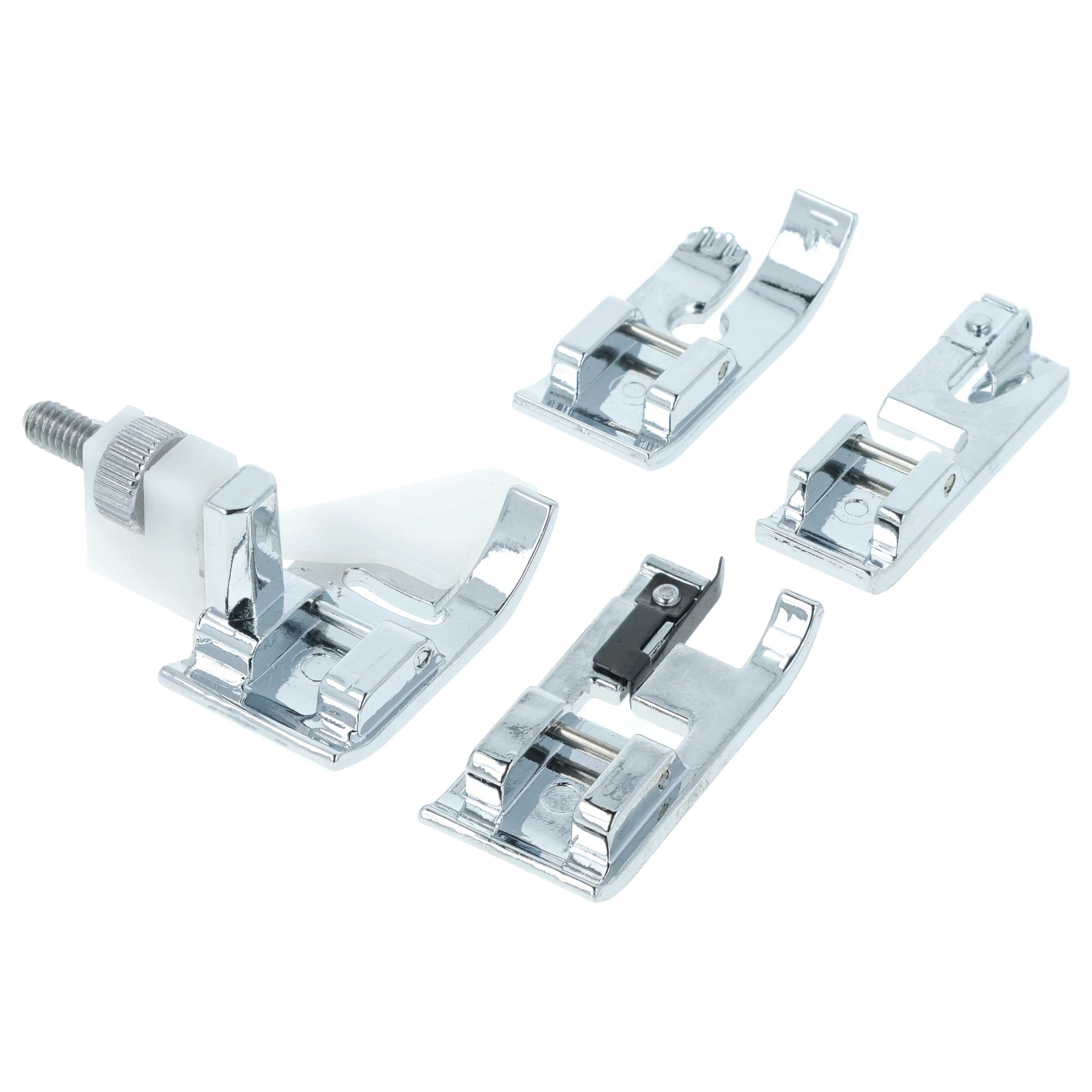 Set de 11x prensatelas con eje de pie bajo para máquinas de coser - Incl. caja de plástico