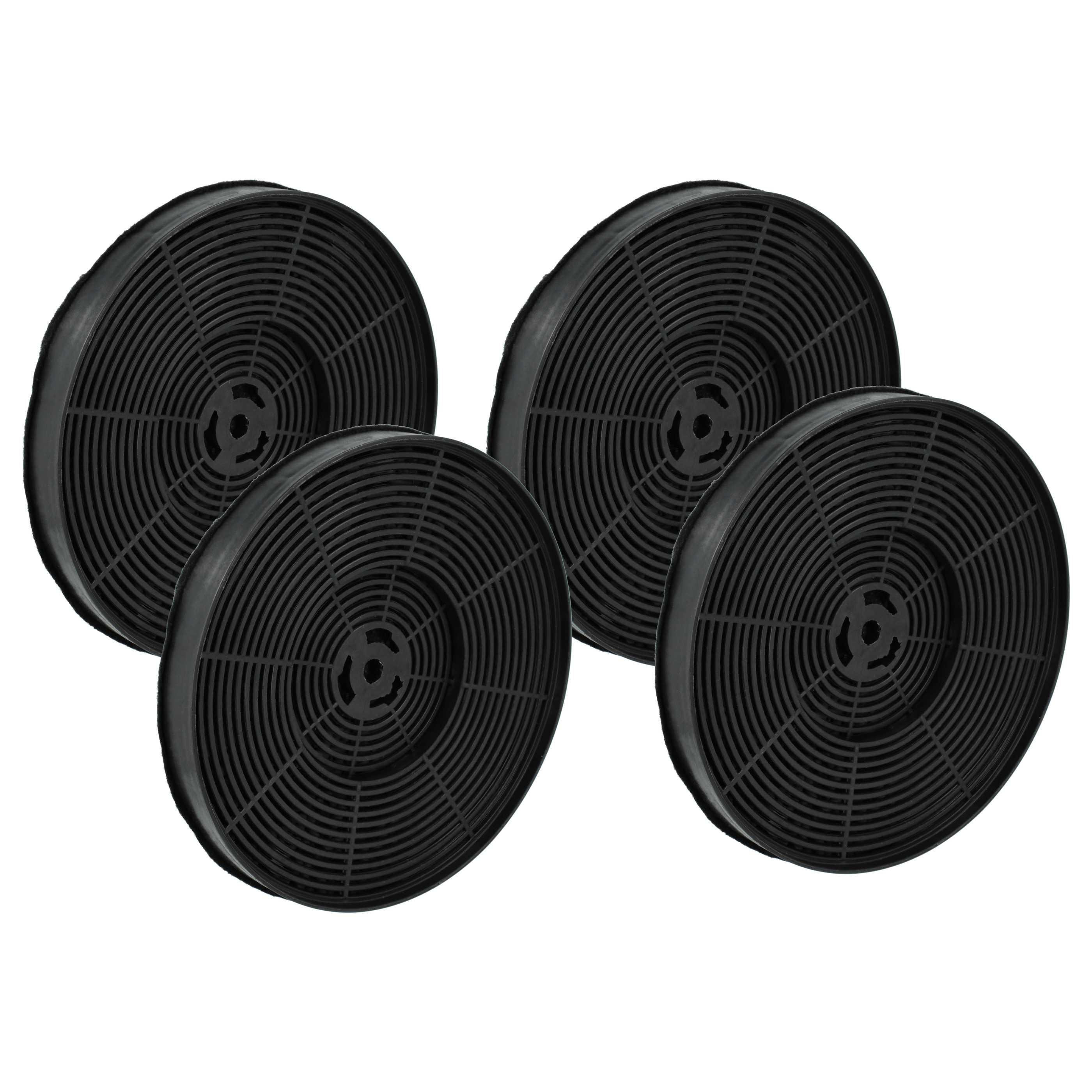 4x Activated Carbon Filter as Replacement for Bomann KF568 for Bomann Hob - 17.5 cm