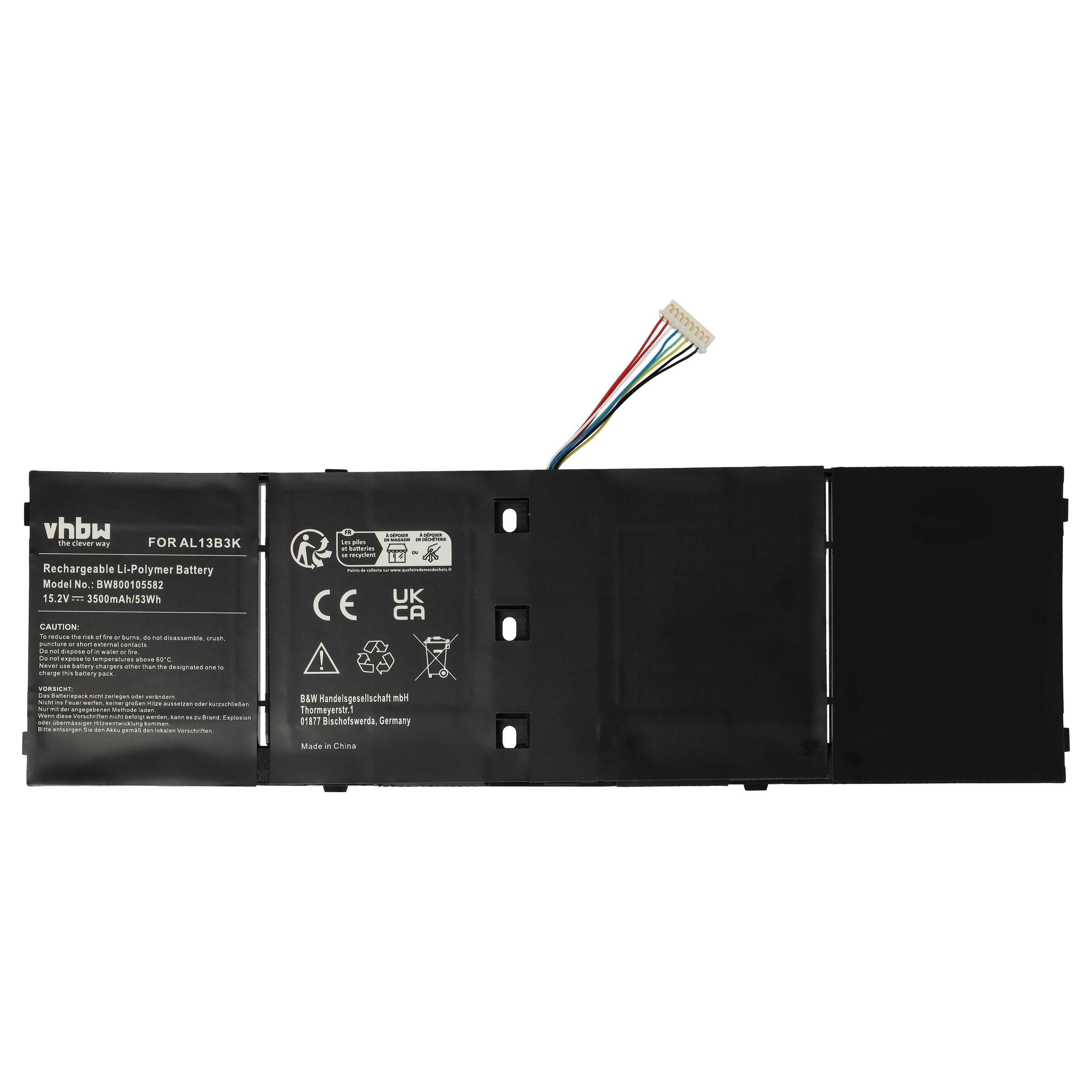 Akumulator do laptopa zamiennik Acer 41CP6/60/80, 41CP6/60/78, 4ICP6/60/80, 4ICP6/60/78 - 3500 mAh 15,2 V LiPo