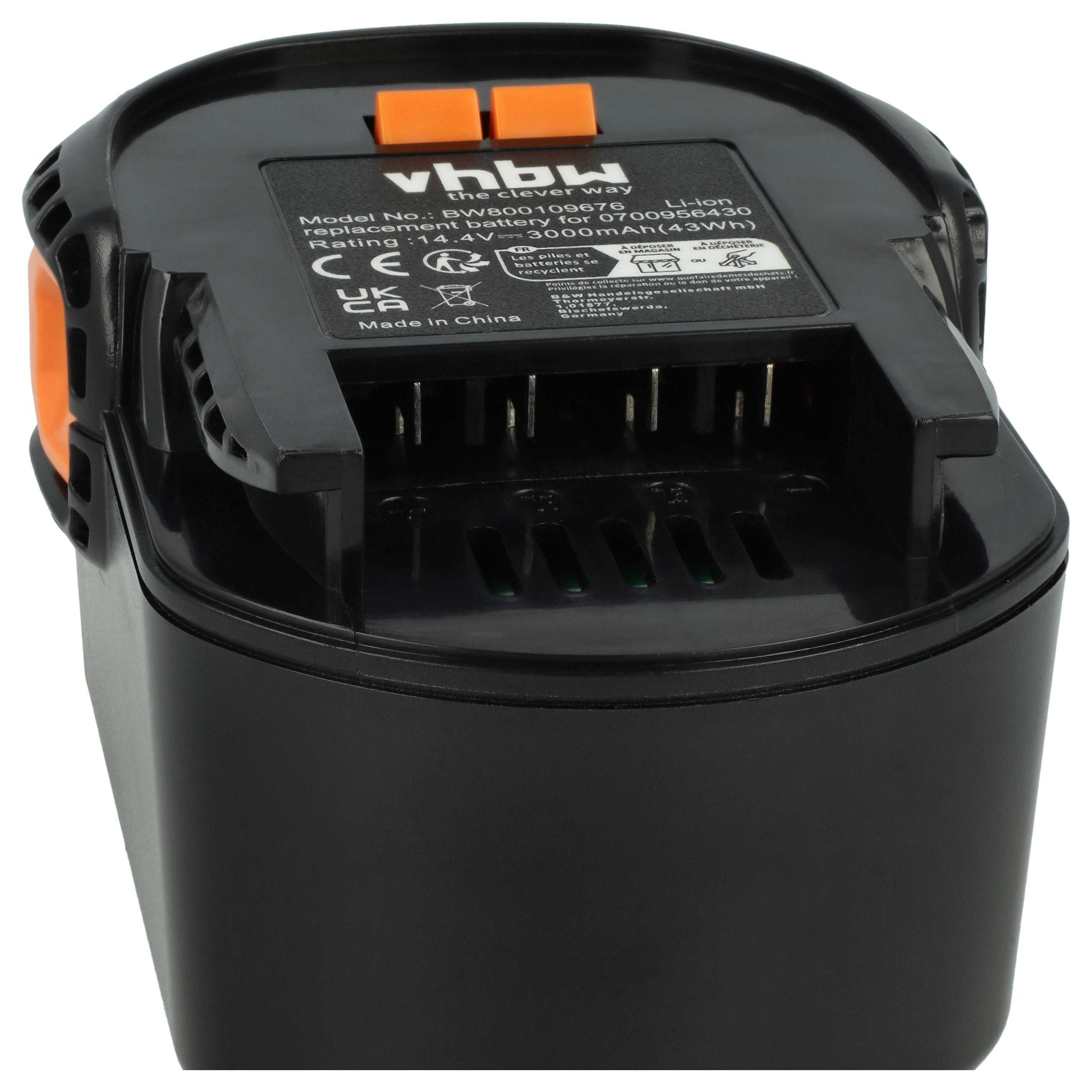 Akku 14,4V als Ersatz für 0700956430, 4932 352111, 4002395367641, 4935413106, 4932352657 - 3Ah, Li-Ion