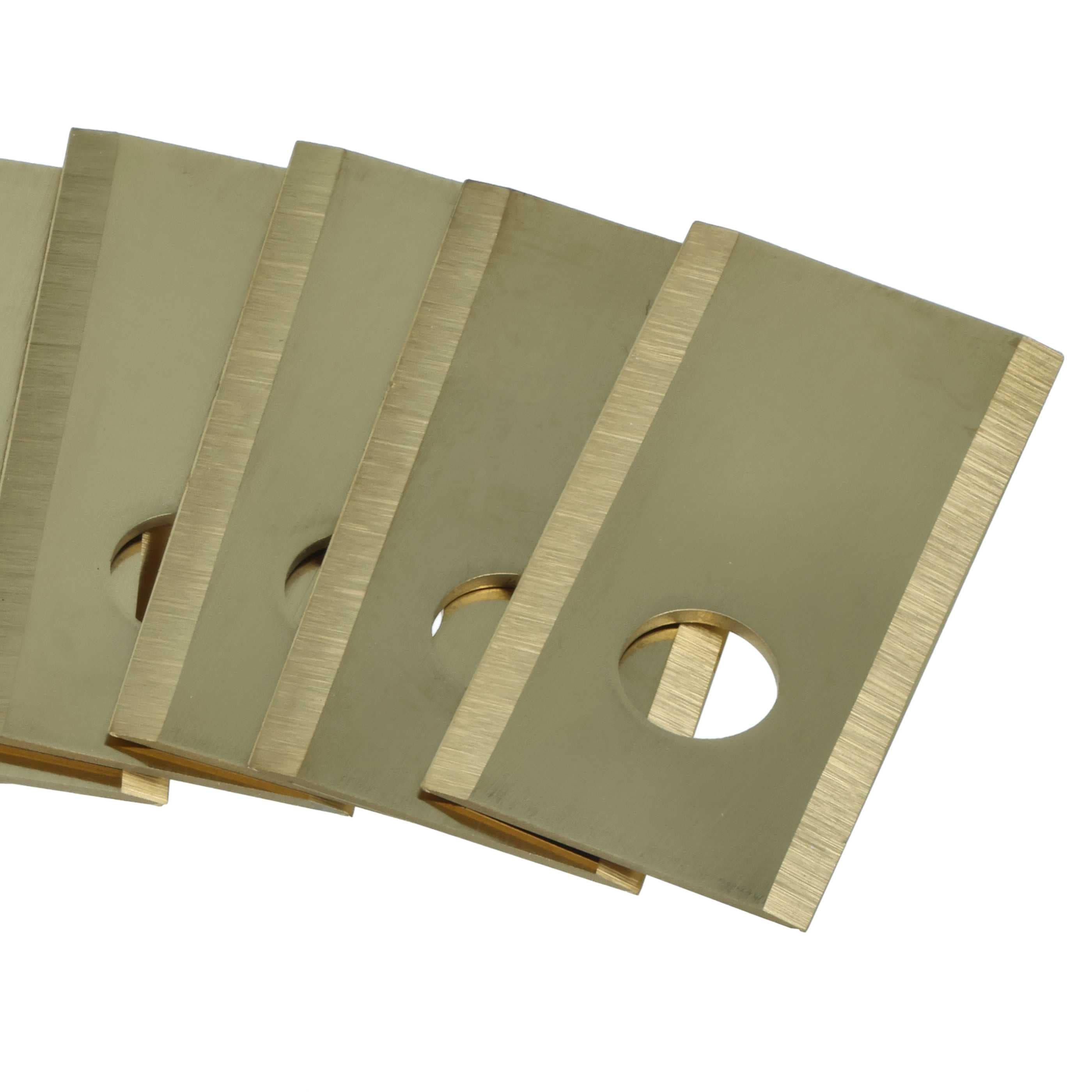 9x Exchange Blade for Philips, Scheppach, Worx, Landxcape Cordless Lawnmower etc.titanium apatite, Silver