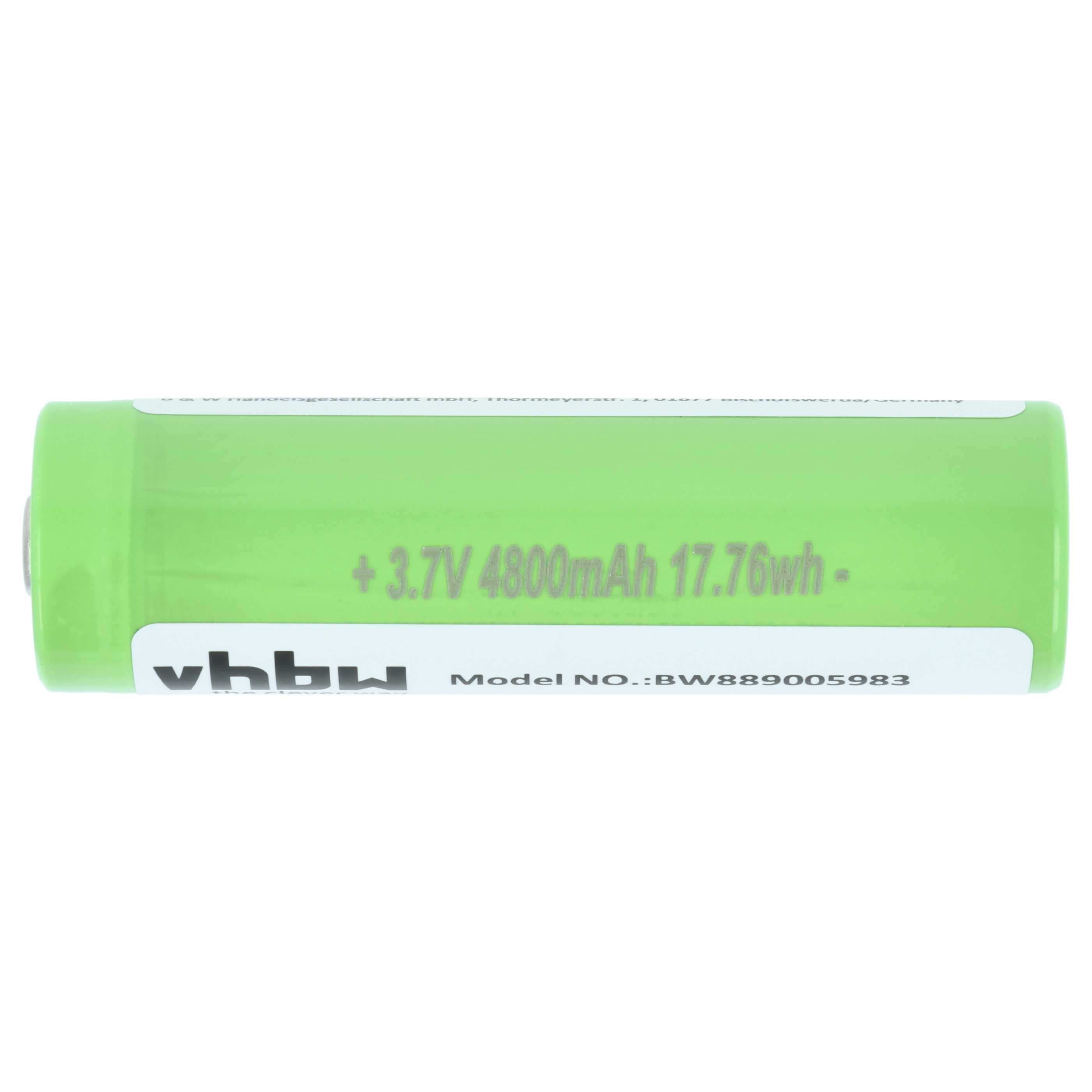 Batterie (2 pcs.) remplace Ledlenser 2S1P, 502262 lampe de poche Ledlenser - 4,8Ah 3,7V Li-ion