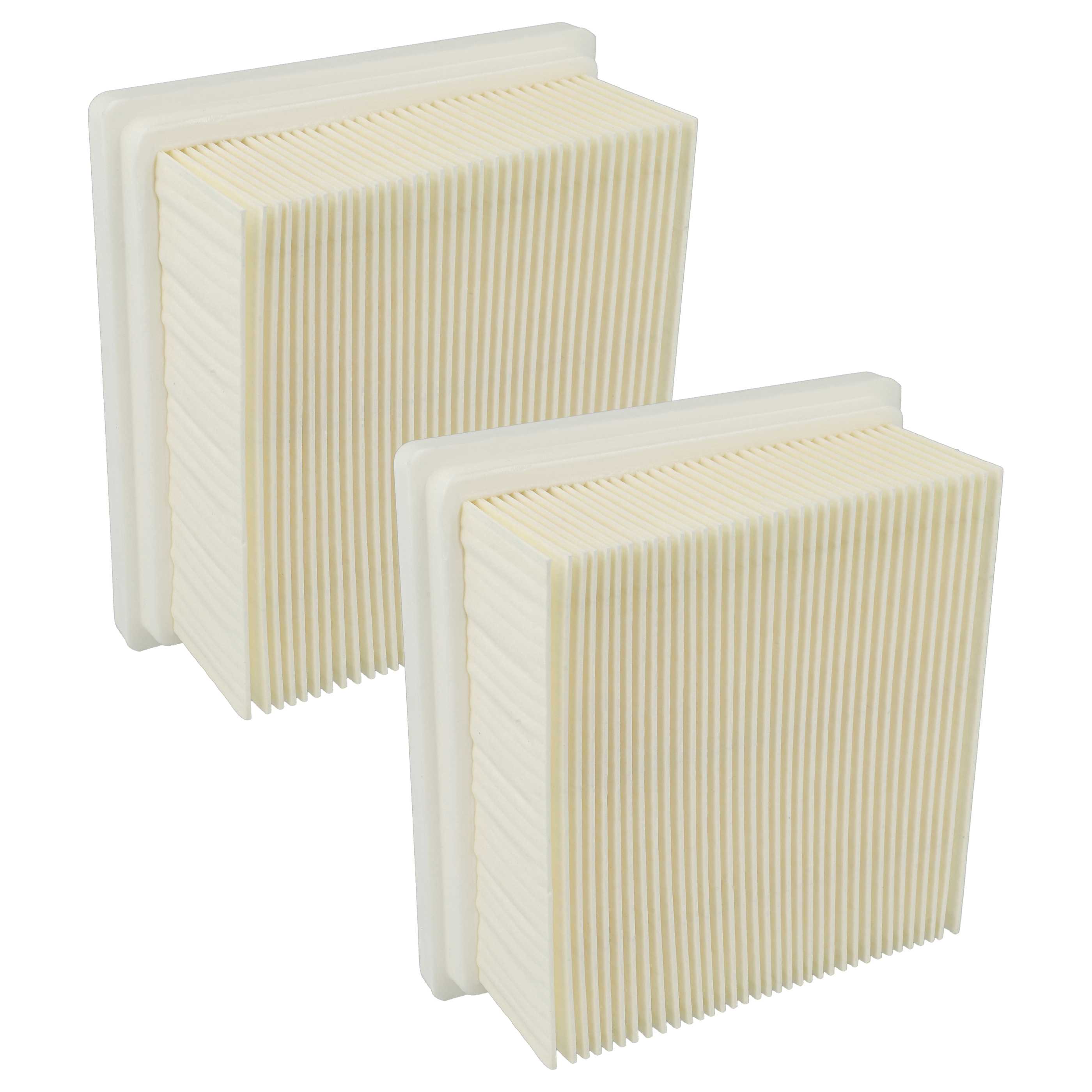 2x Flachfalten-Filter als Ersatz für Flex FE VC 6 M, 487.26 für Stramix Staubsauger (L - M)